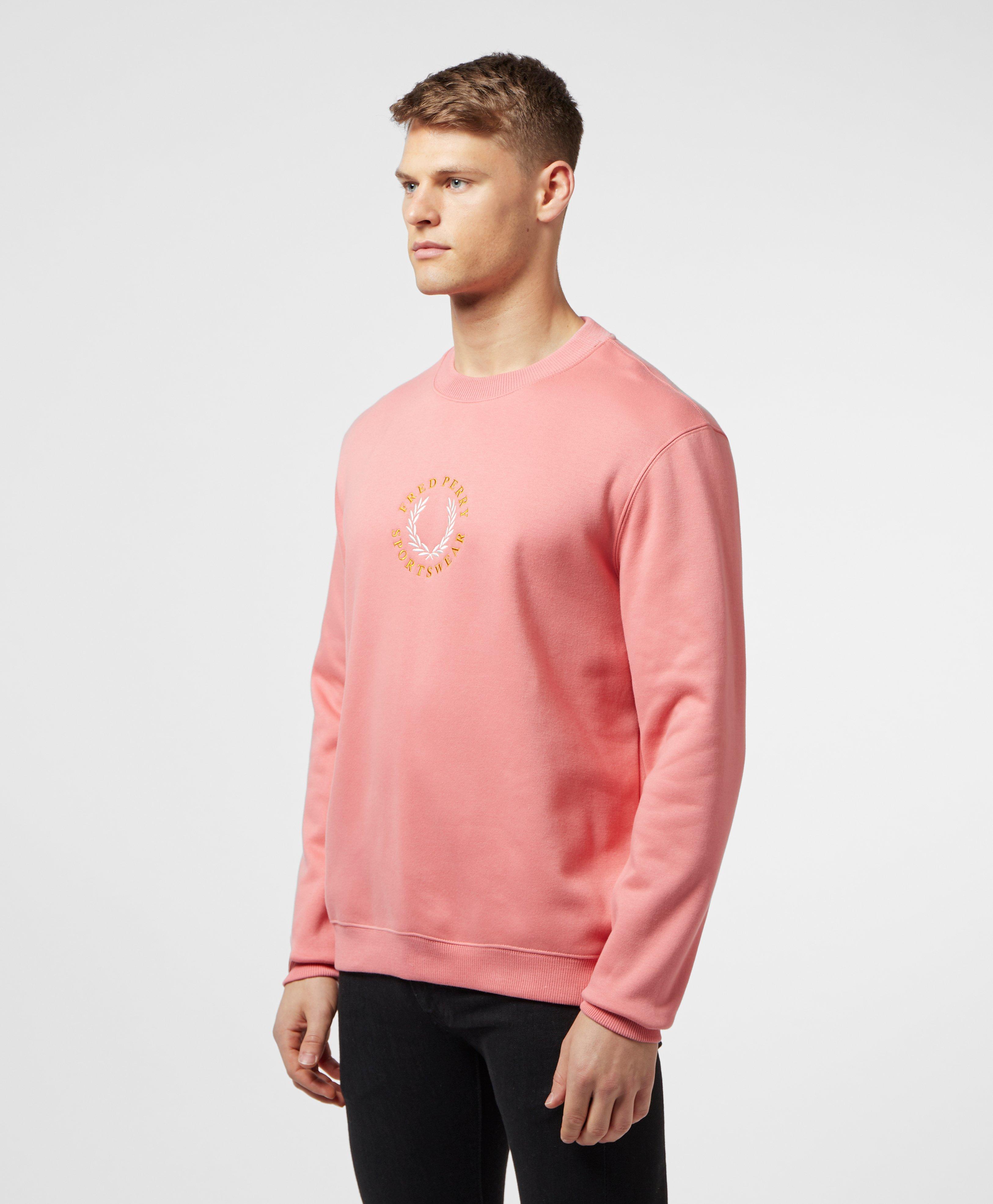 fred perry arch branded sweatshirt