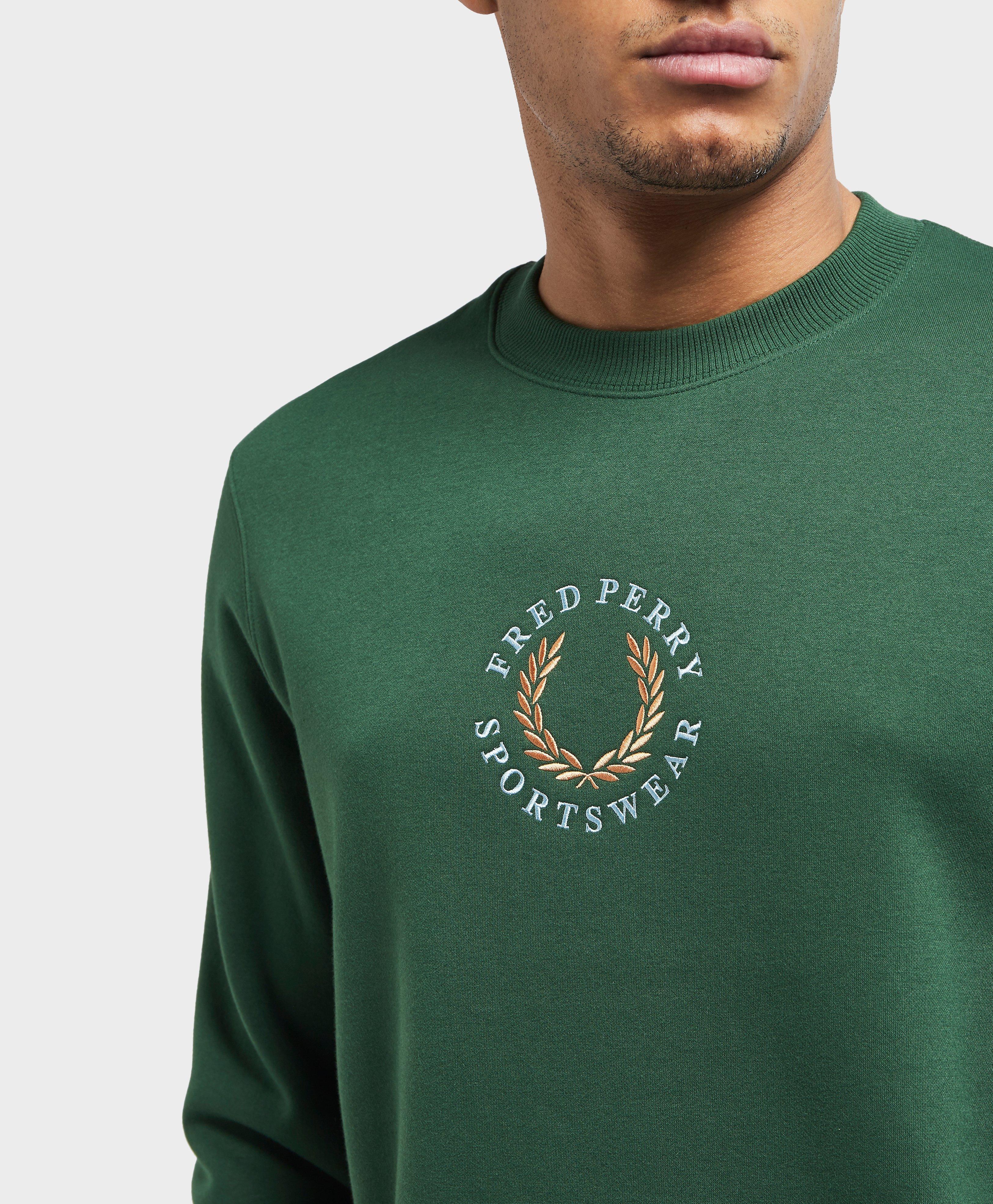 fred perry arch branded sweatshirt