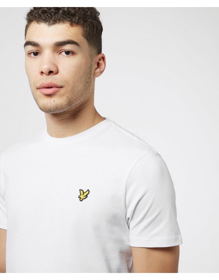 black t shirt with white logo