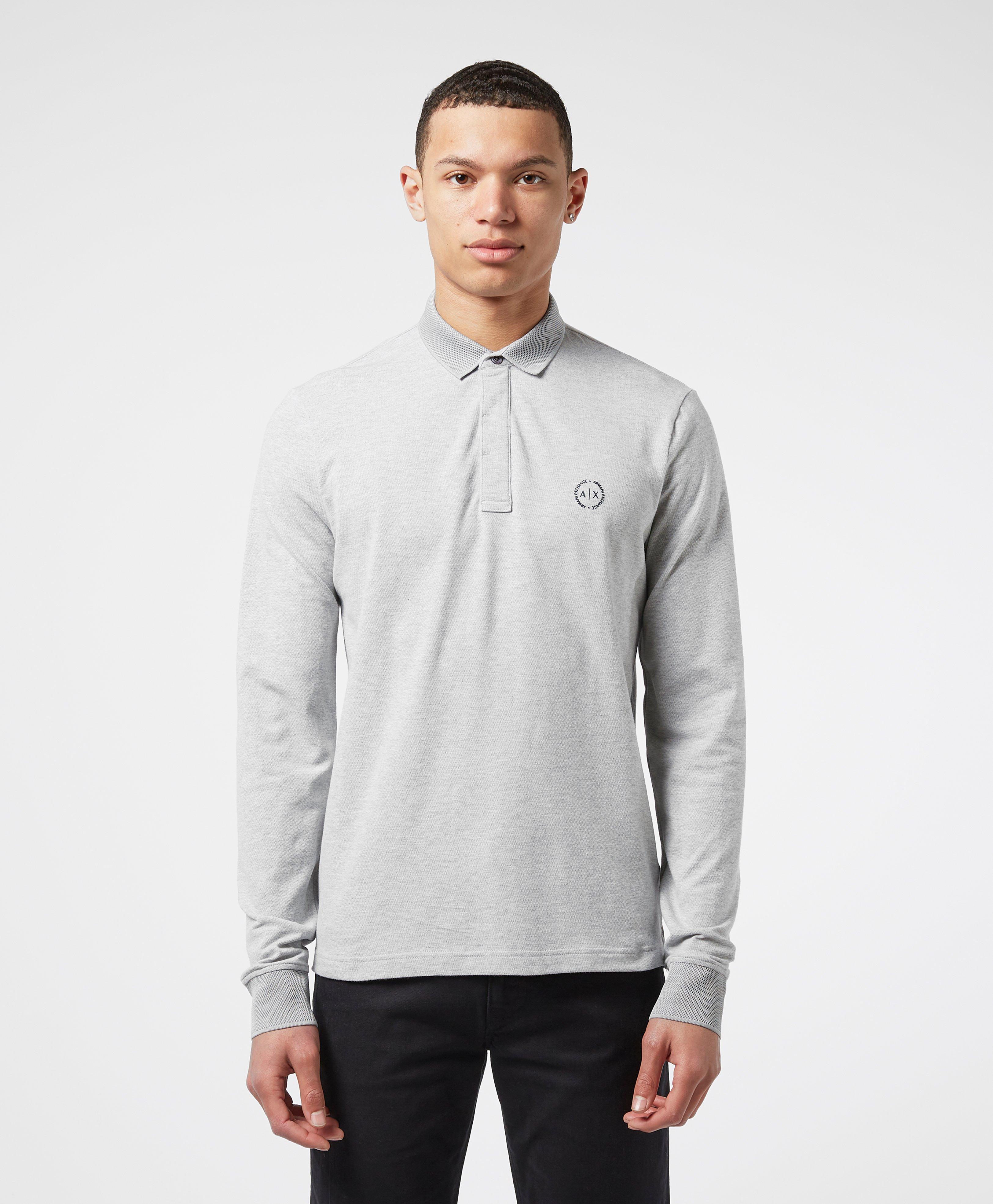 armani exchange long sleeve polo