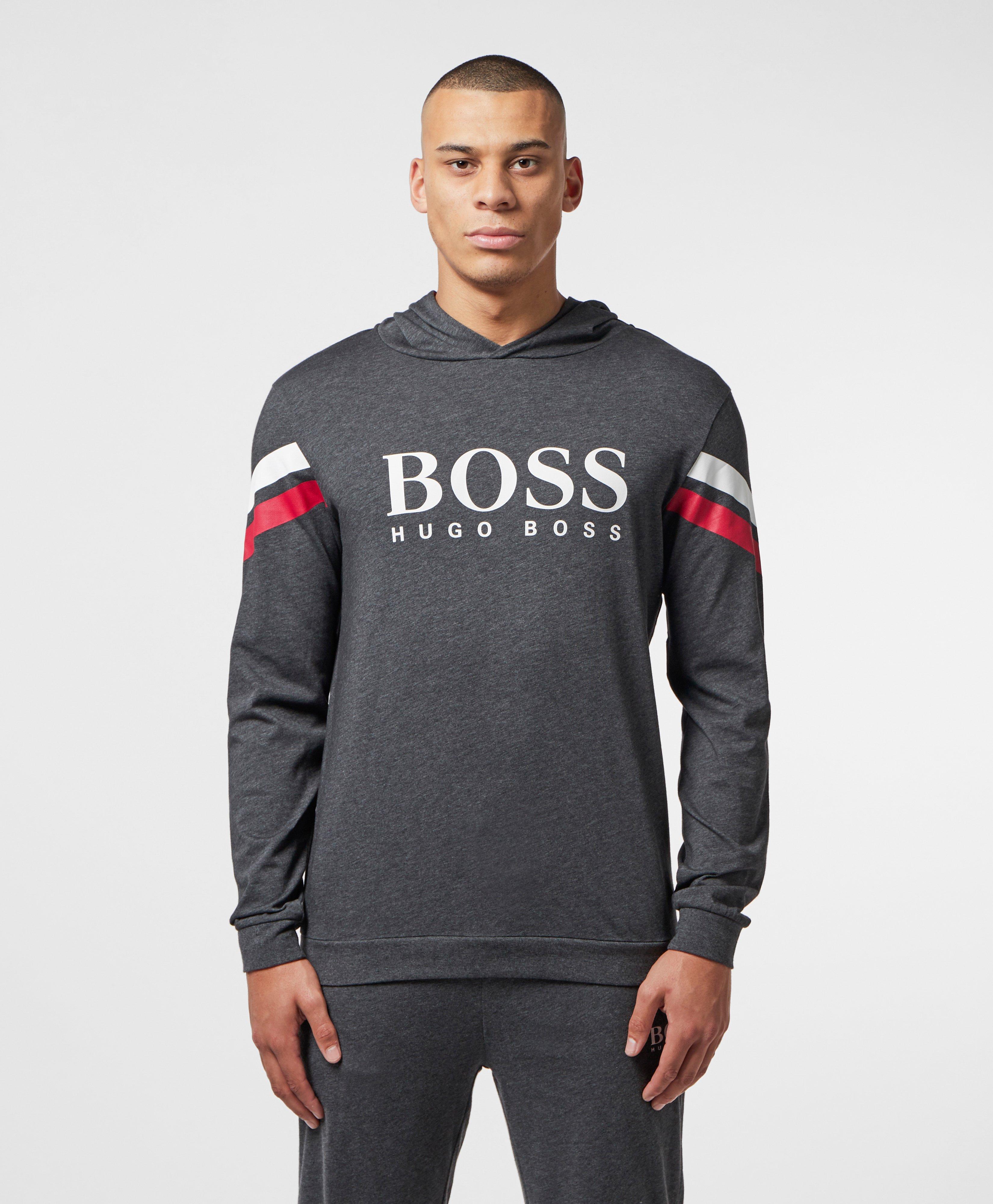 boss casil mixed media duffle coat