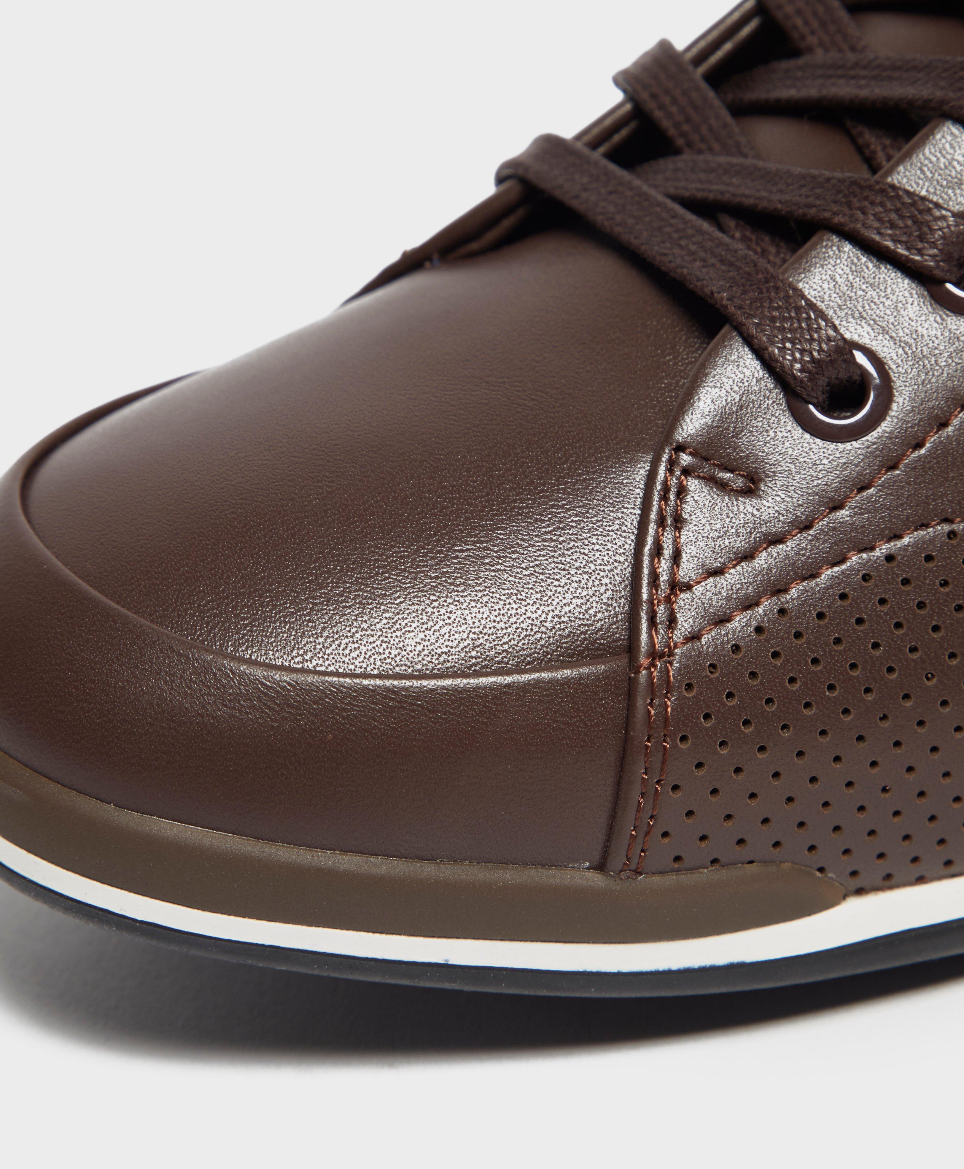 hugo boss saturn leather trainers