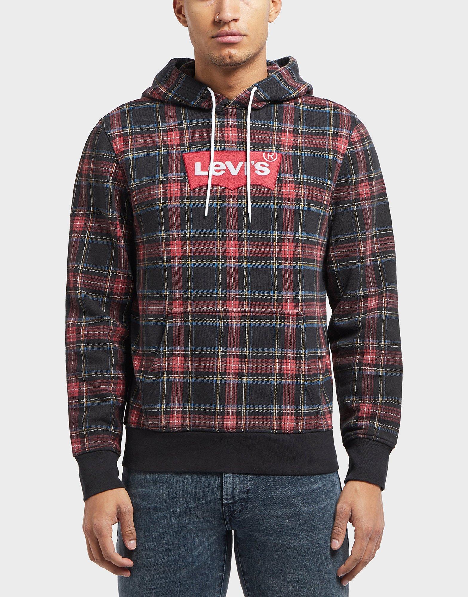 levi's plaid hoodie