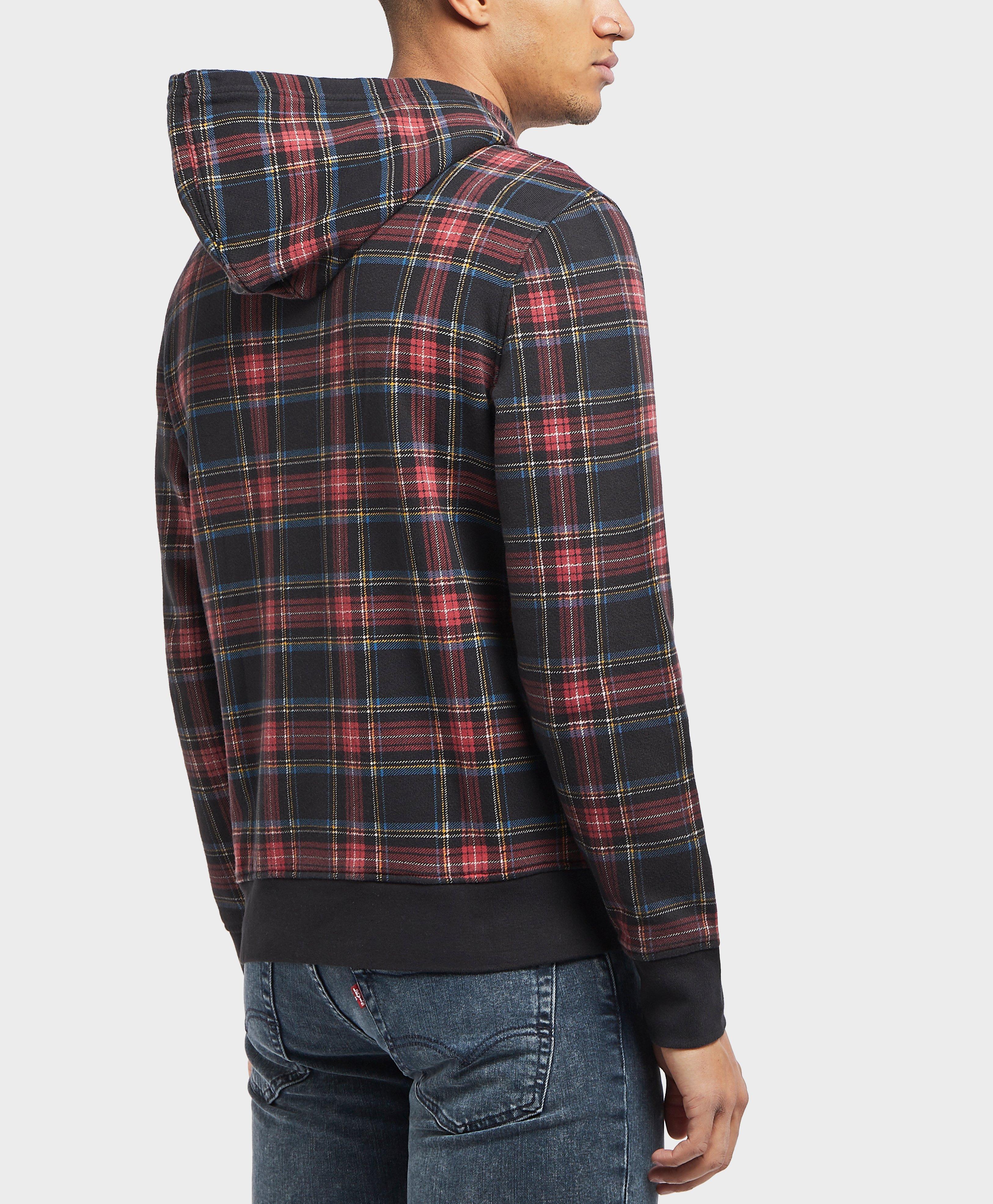 levis tartan hoodie