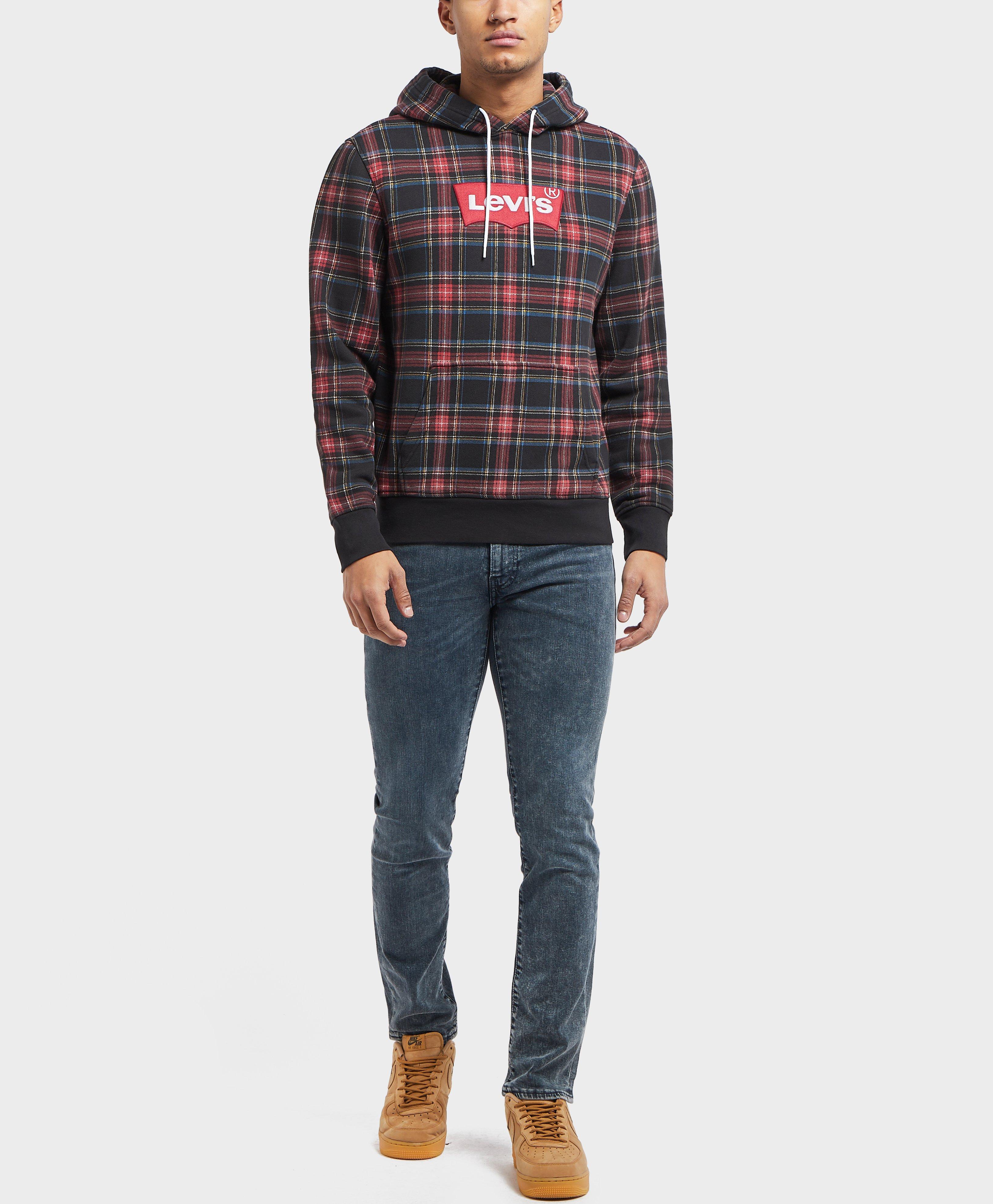 levis tartan hoodie