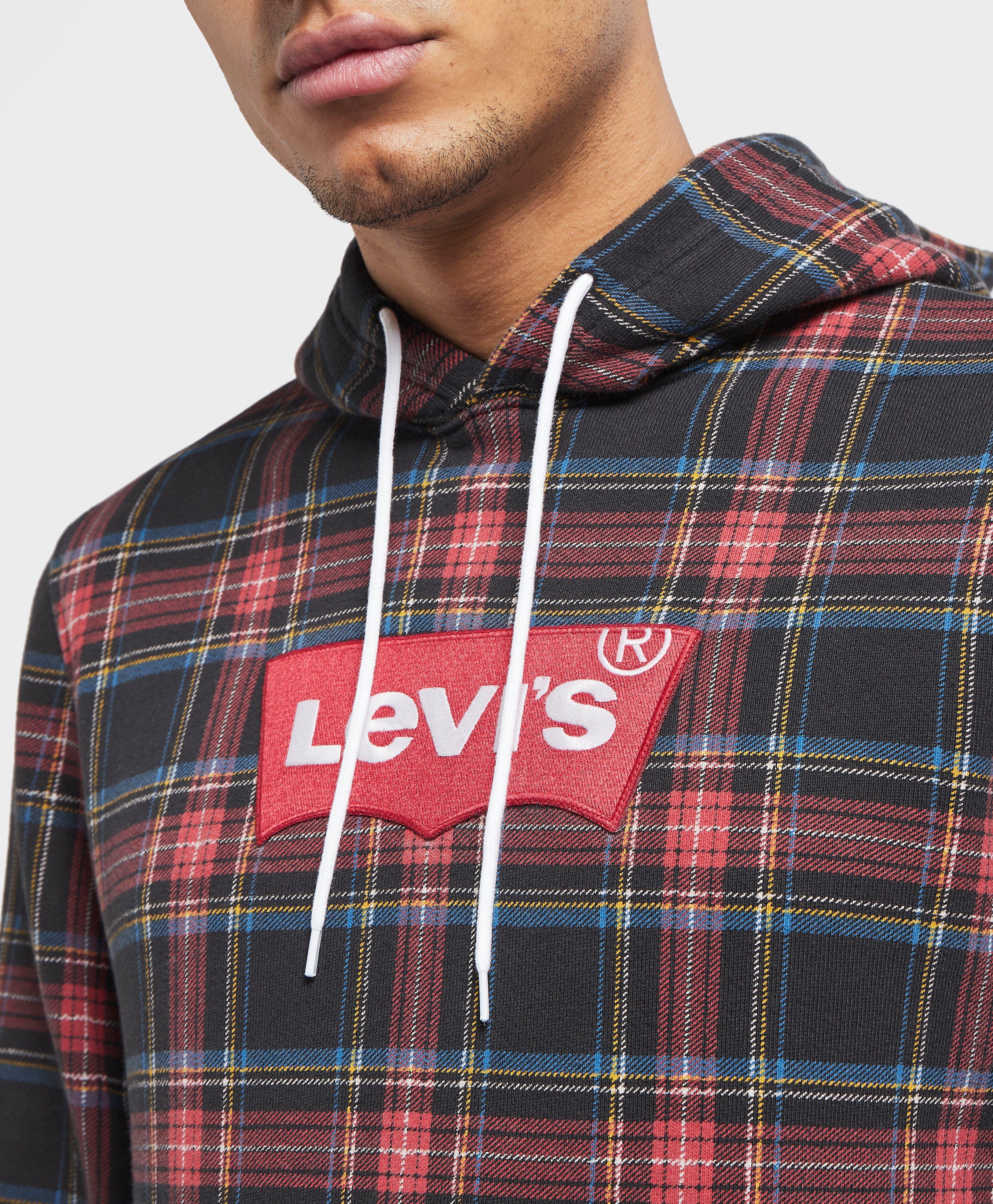 levi's plaid hoodie