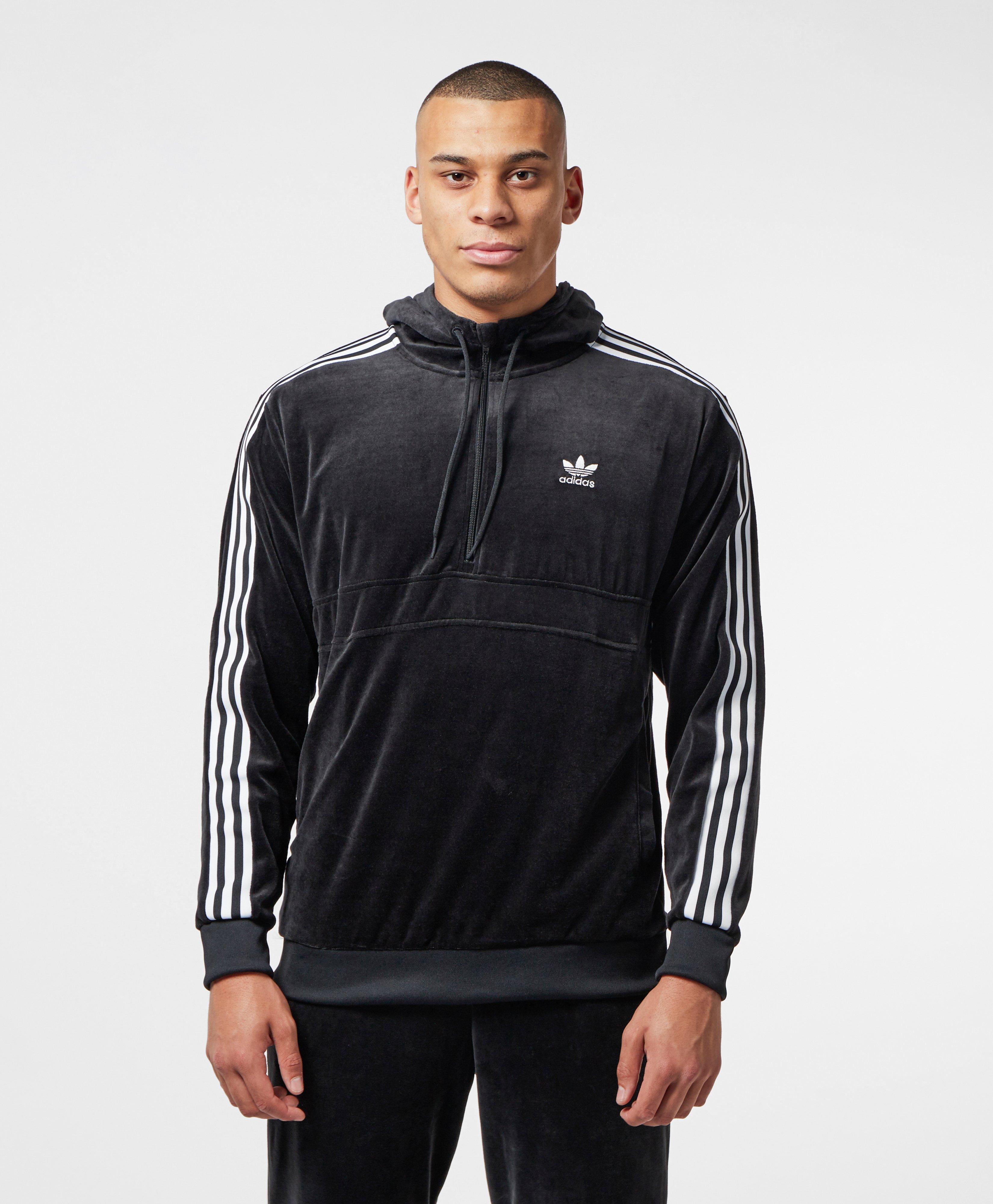 adidas originals half zip hoodie