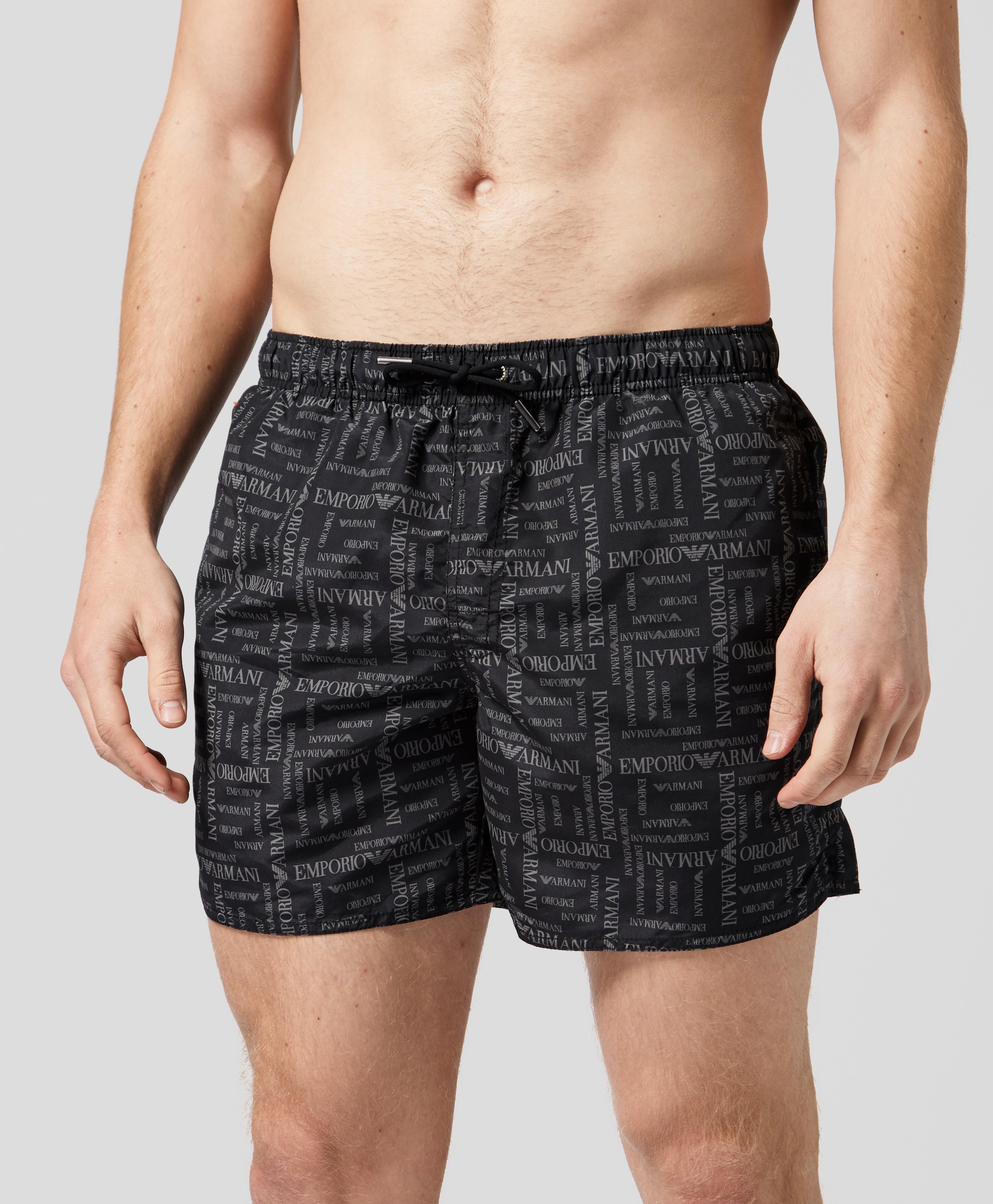 armani all over print shorts