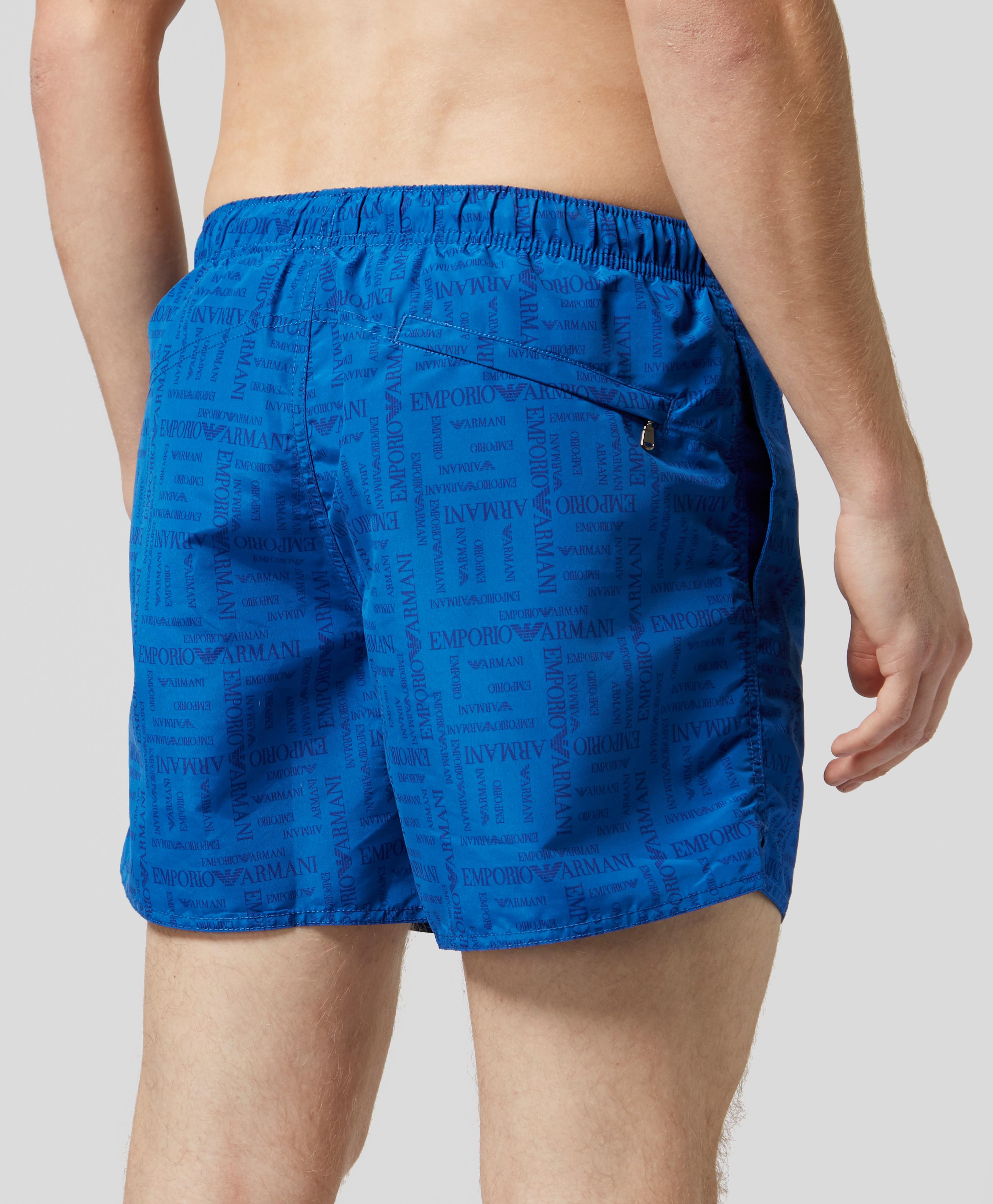 armani all over print shorts