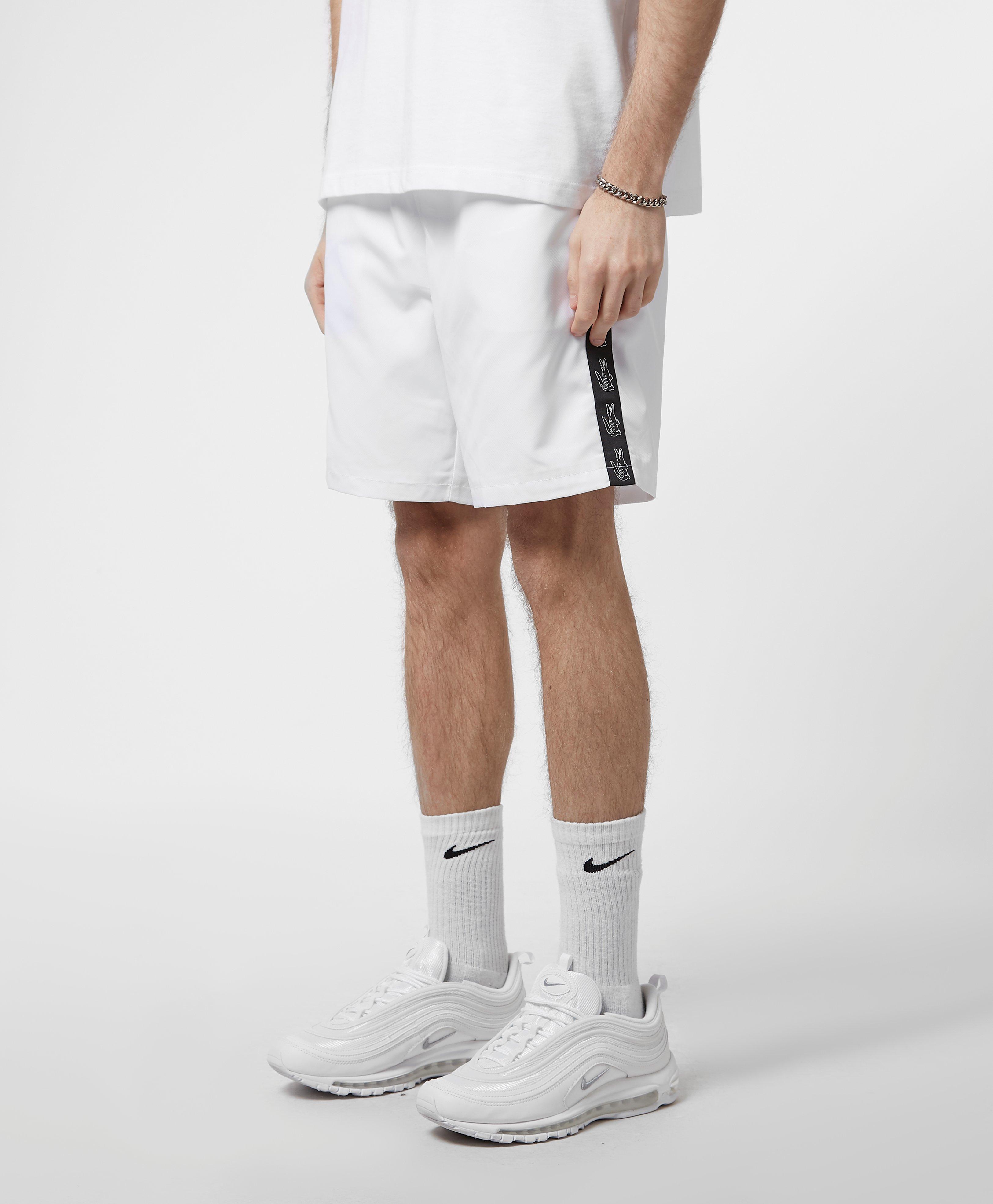 lacoste tape shorts