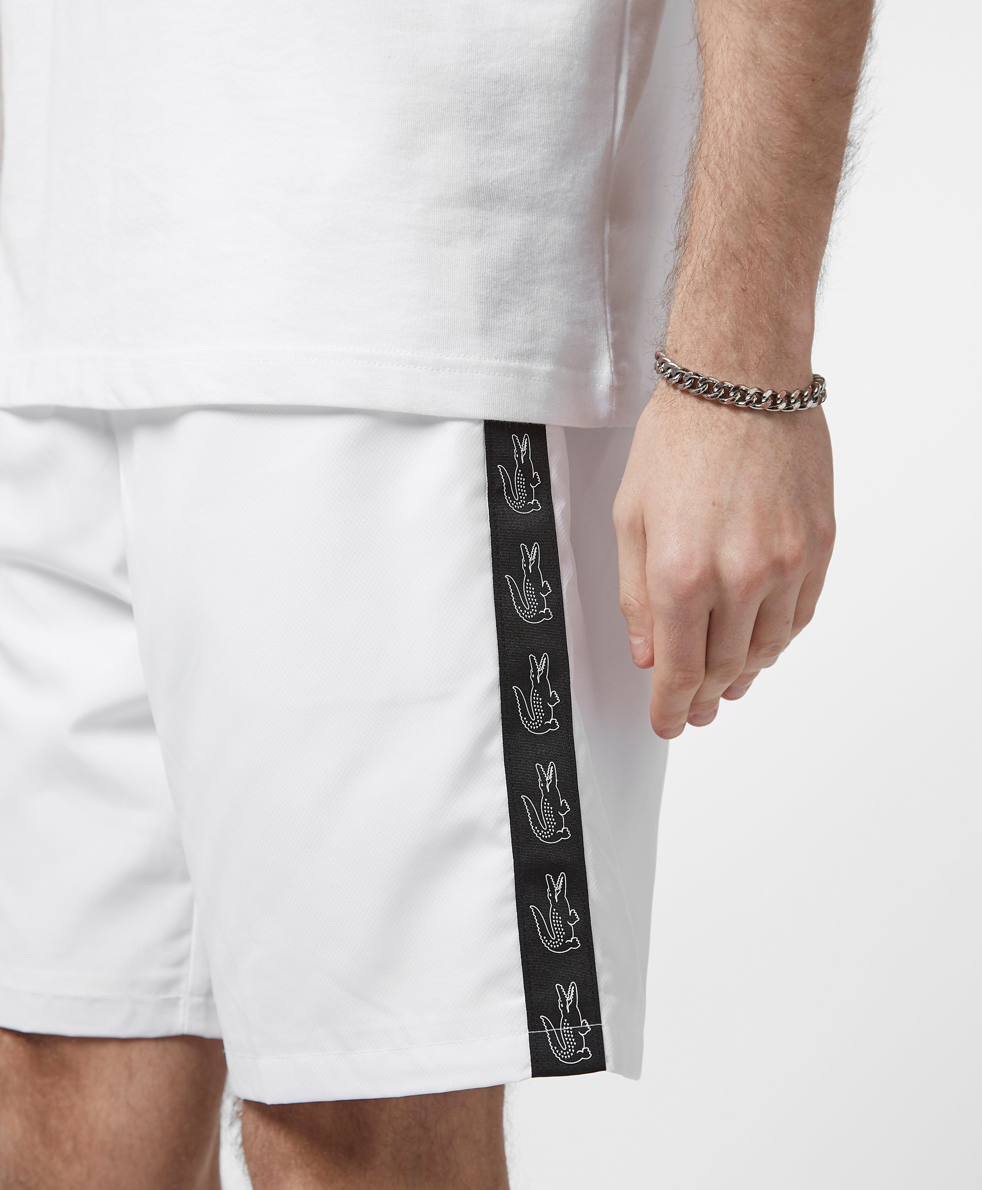 lacoste tape shorts