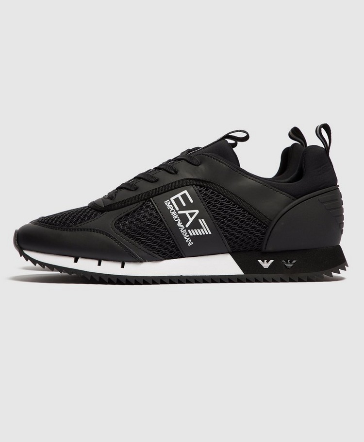 emporio armani mesh sneakers with contrasting details