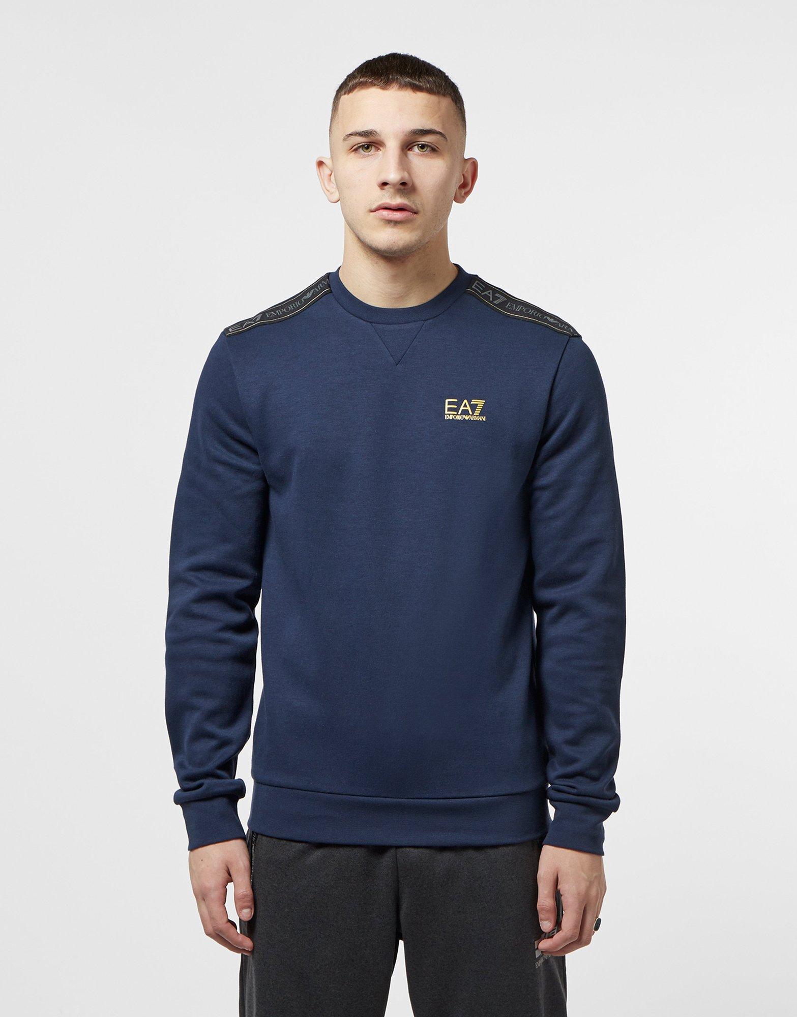 emporio armani ea7 tape crew sweatshirt