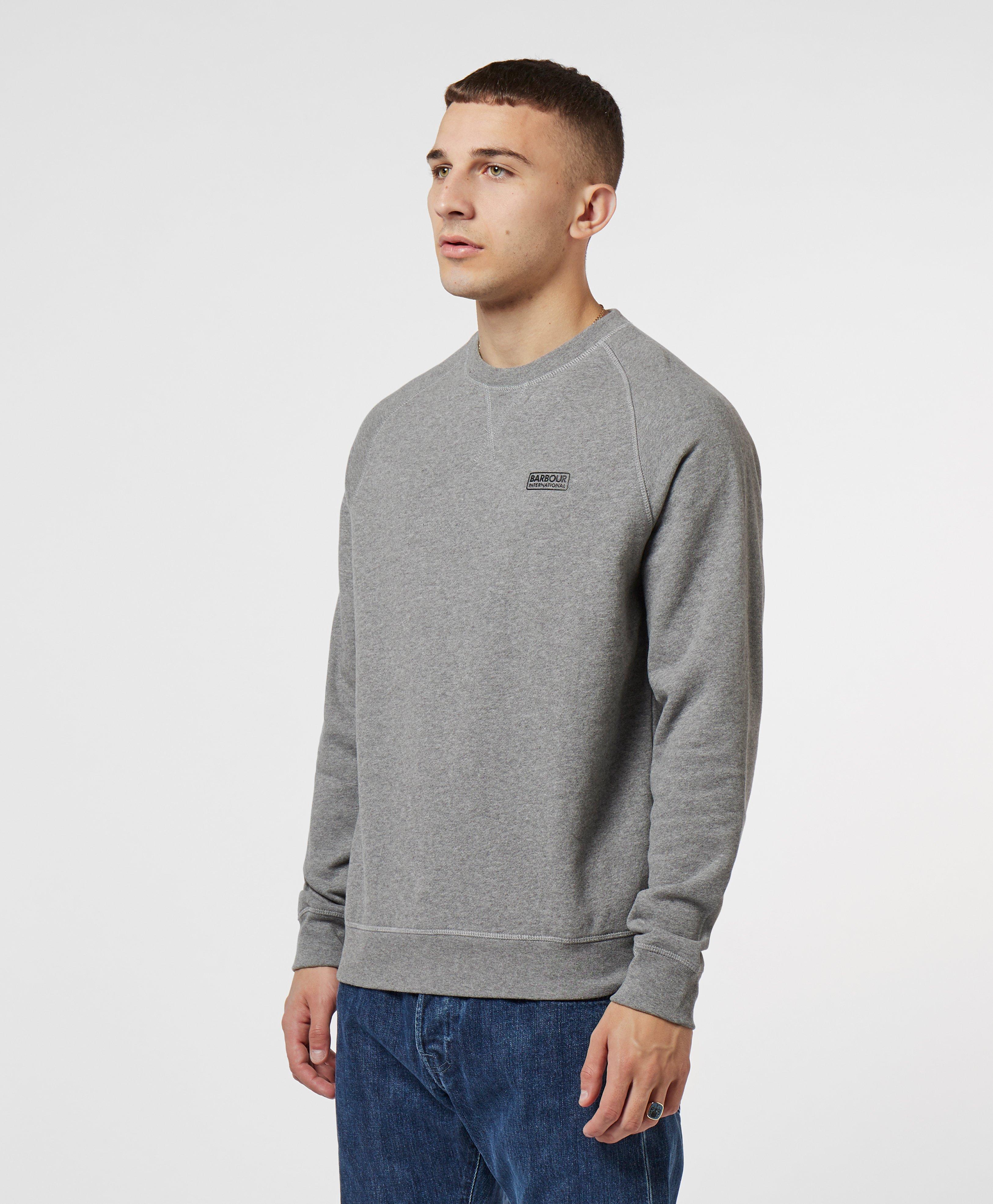 barbour international sweatshirt grey