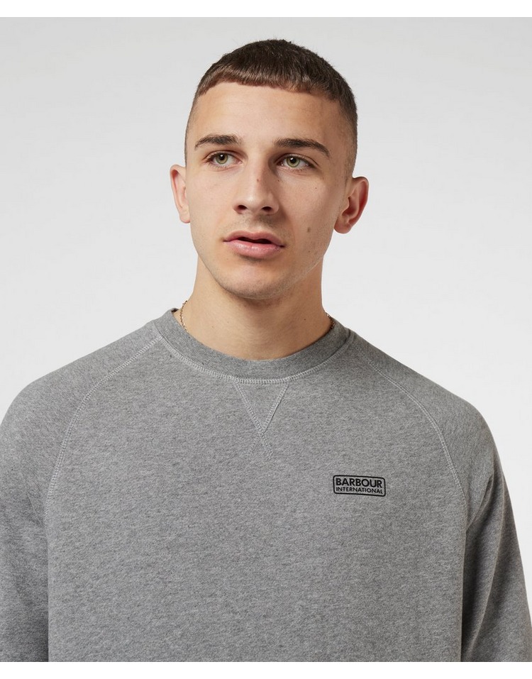 barbour international crew neck sweatshirt black