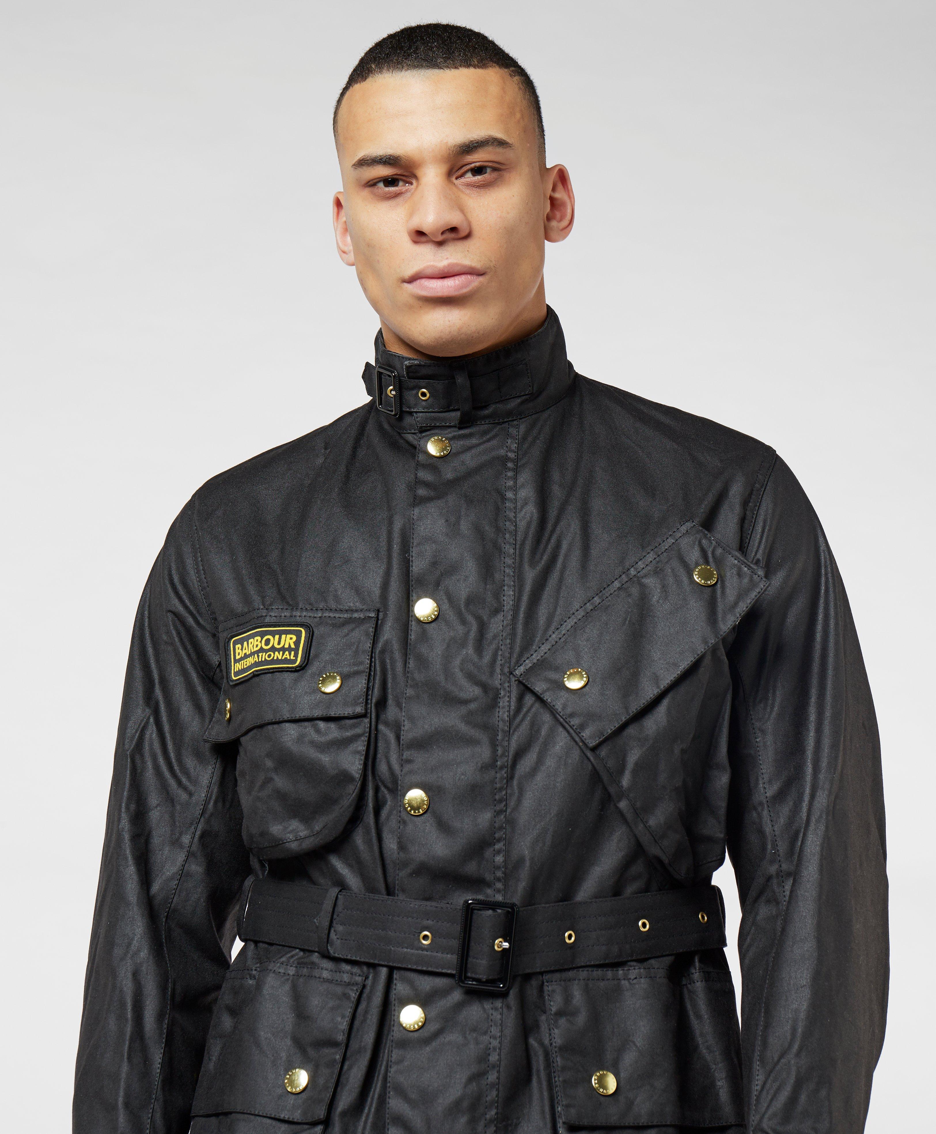 barbour international waxed jacket