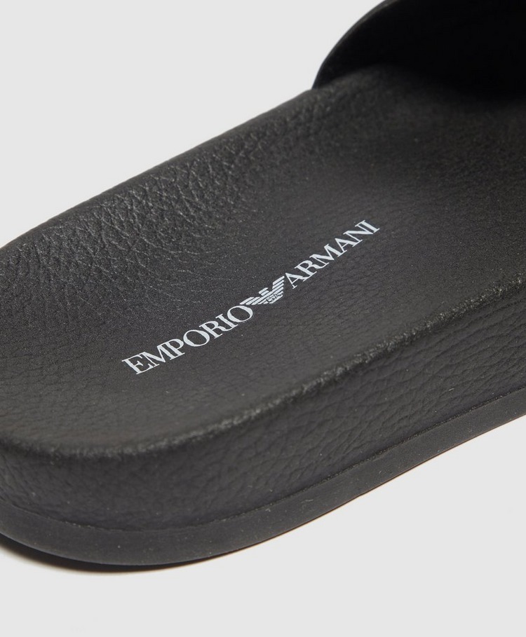 Emporio Armani Loungewear Logo Slides | scotts Menswear