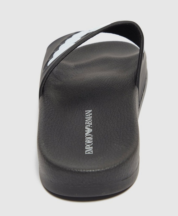 Emporio Armani Loungewear Logo Slides | scotts Menswear