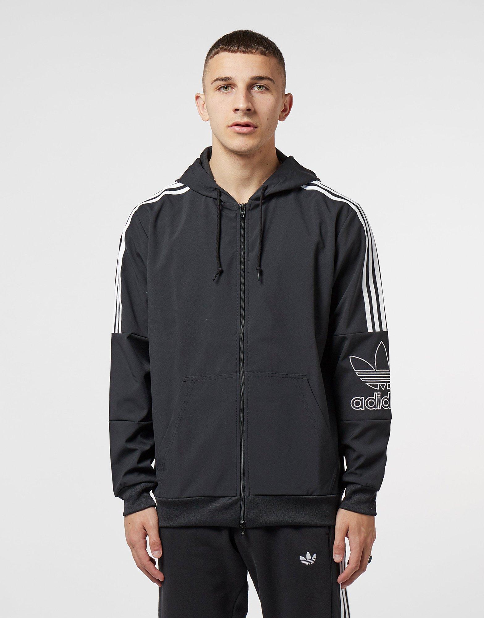 adidas originals trefoil full zip hoodie