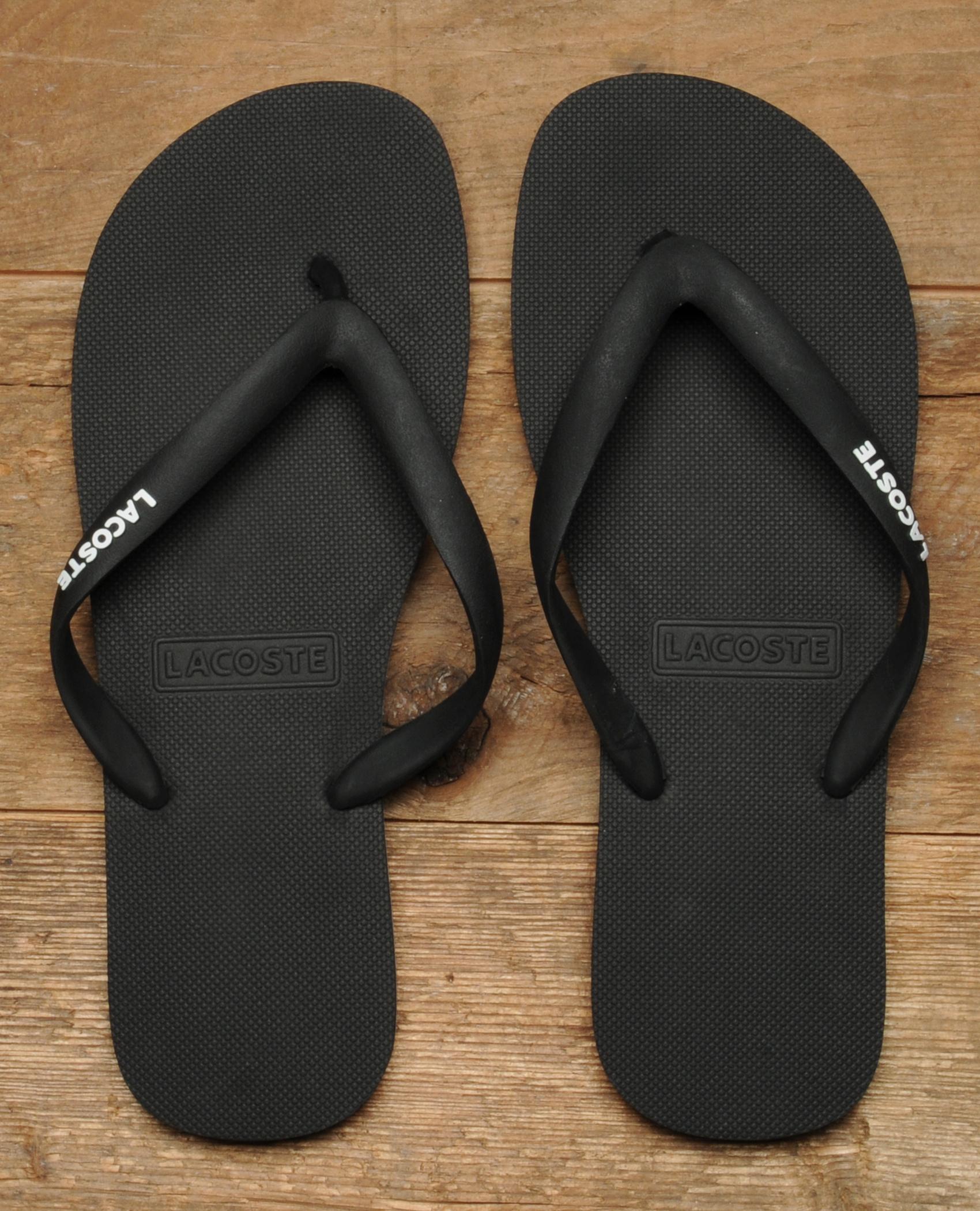 lacoste nosara flip flops