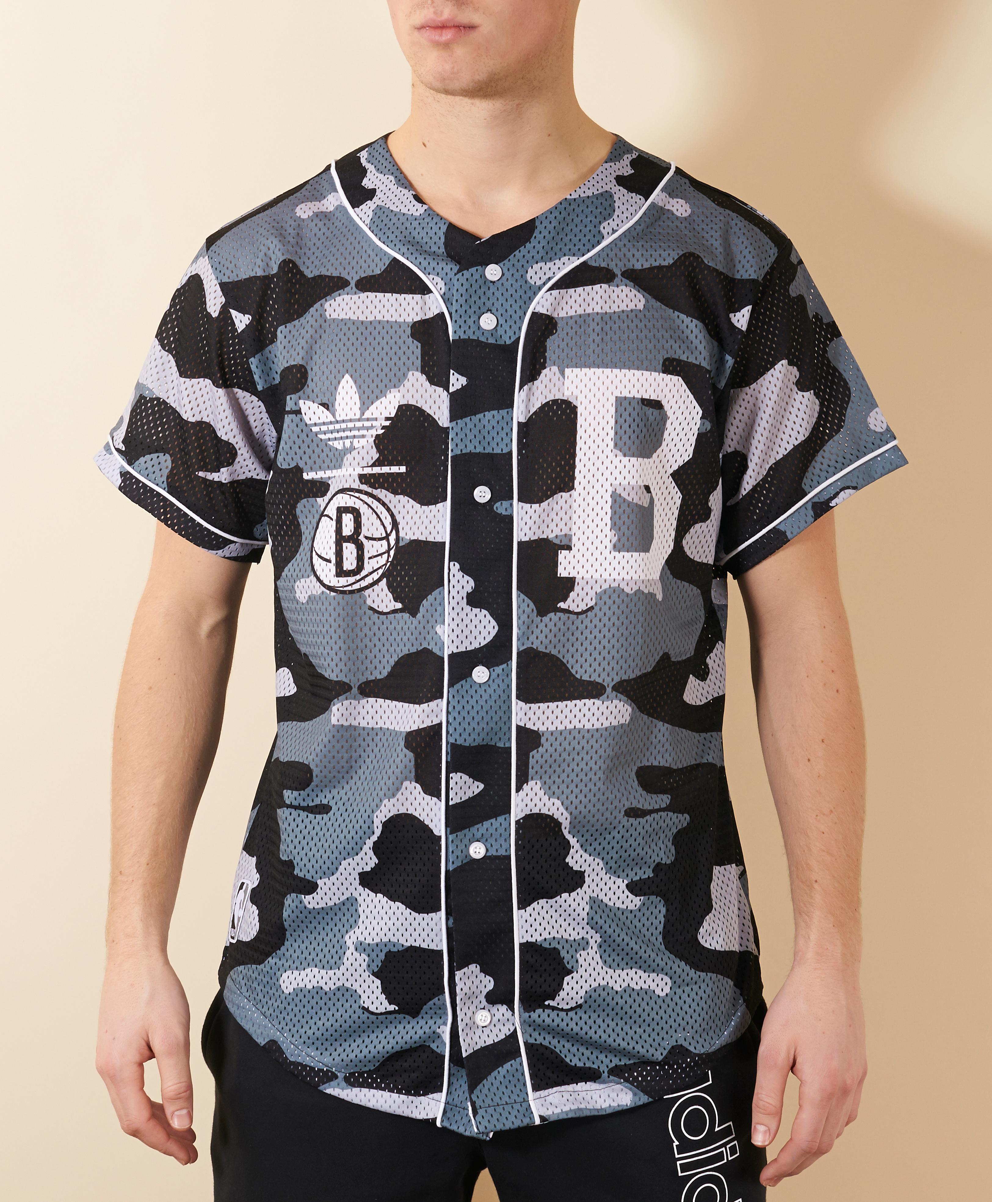 adidas originals brooklyn nets baseball shirt