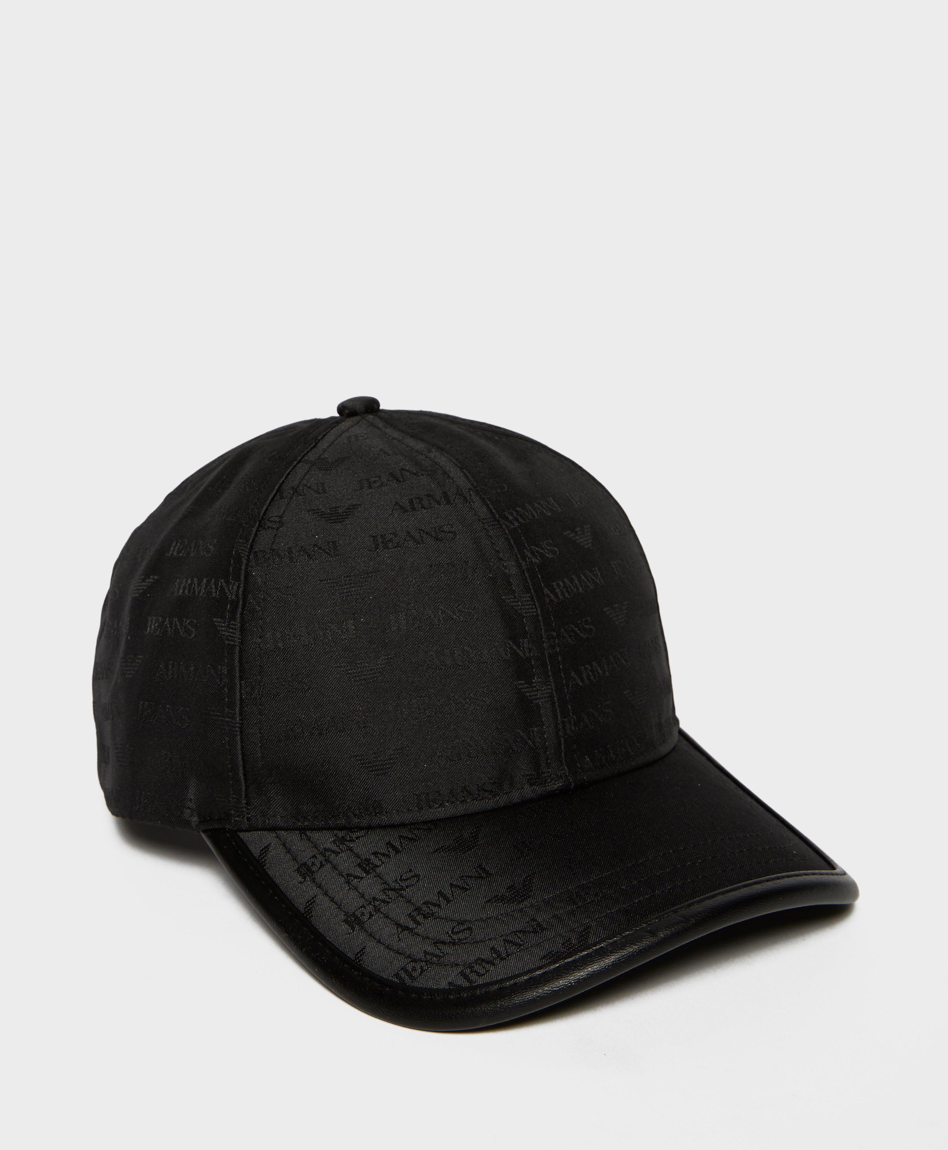 black armani hat