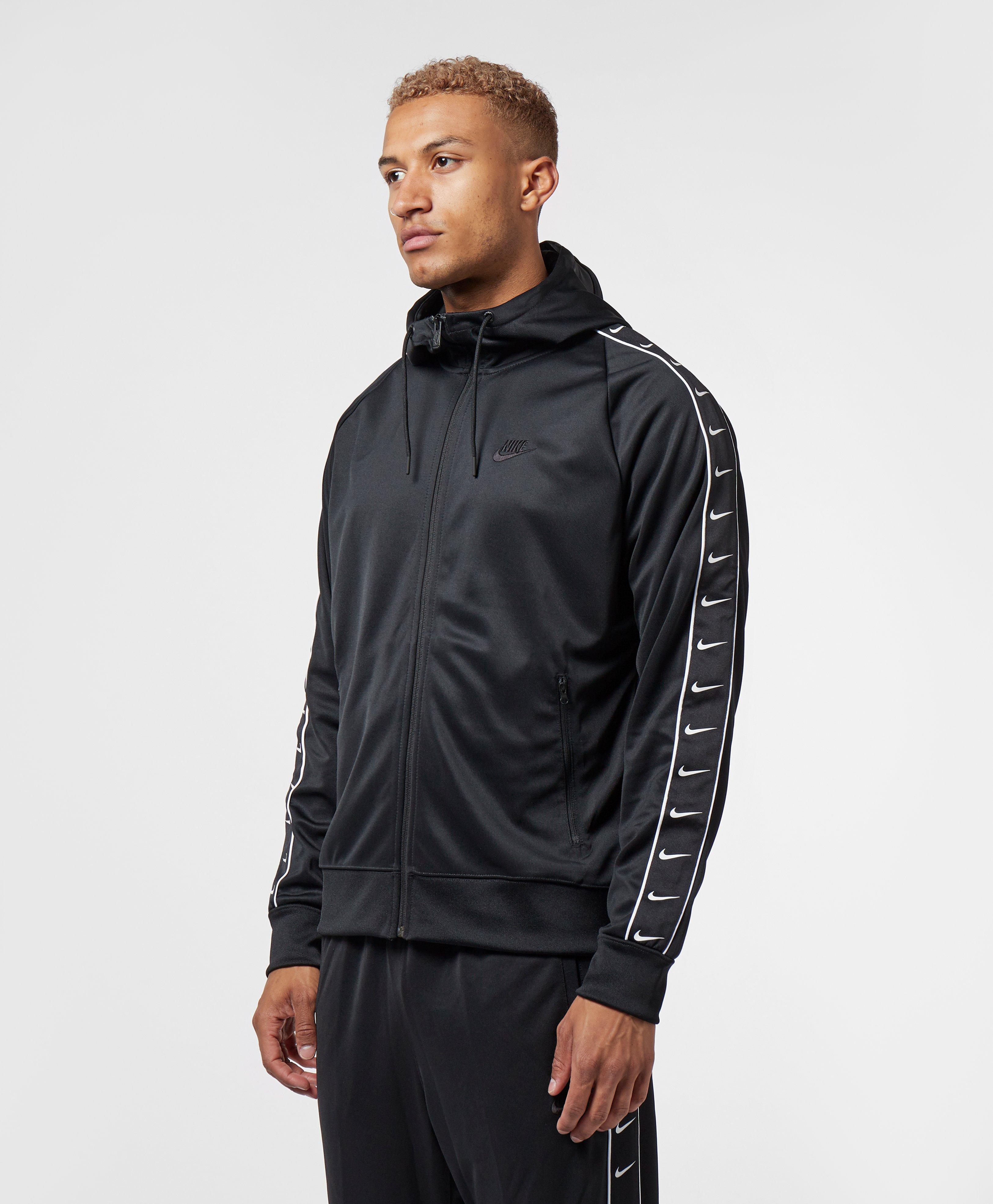 mens nike tape hoodie