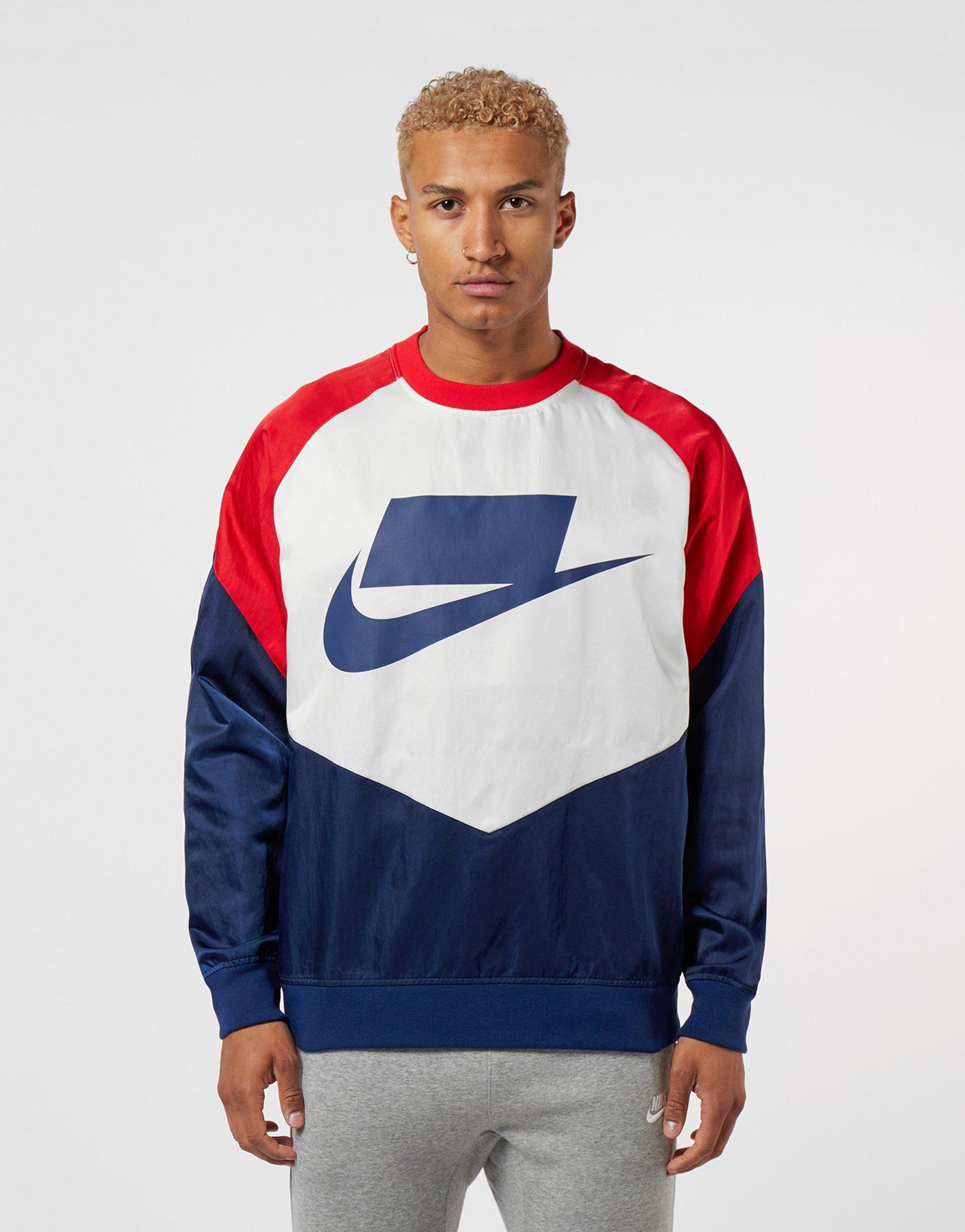 nike sportswear colour block crew sweatshirt