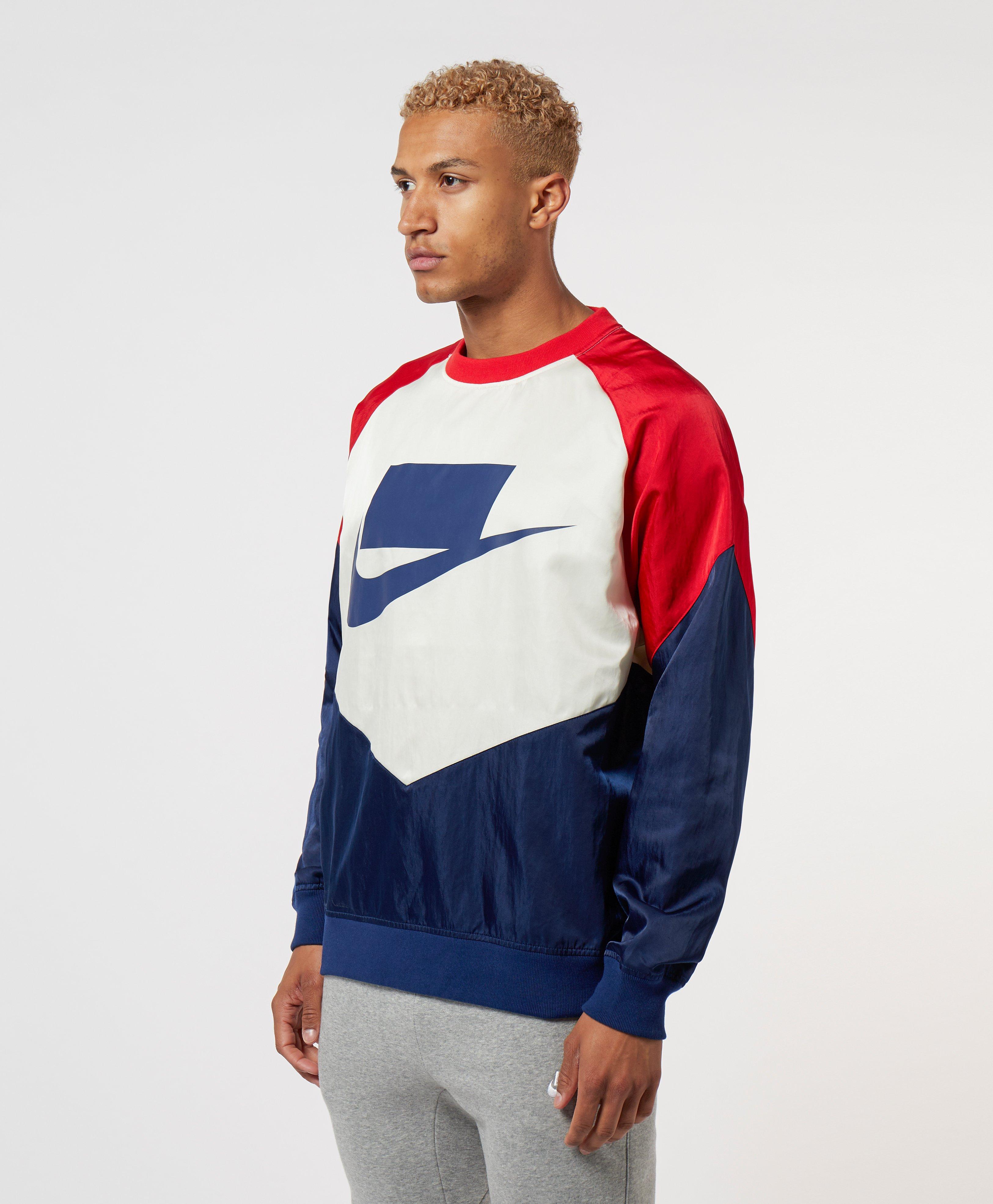 nike sportswear colour block crew sweatshirt