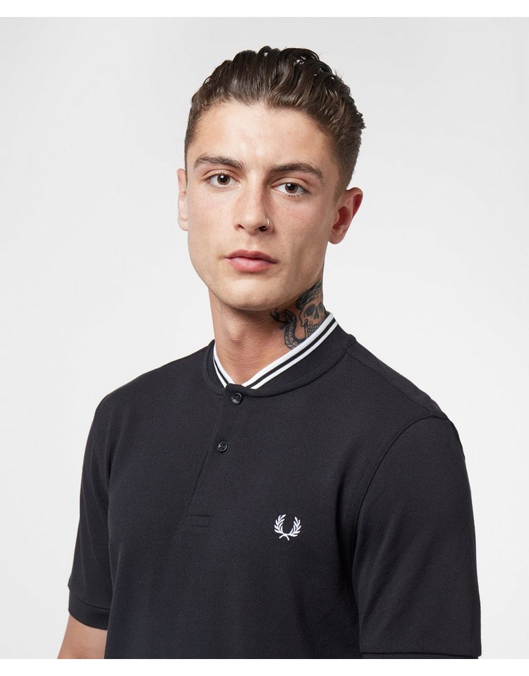 fred perry bomber collar polo shirt men's