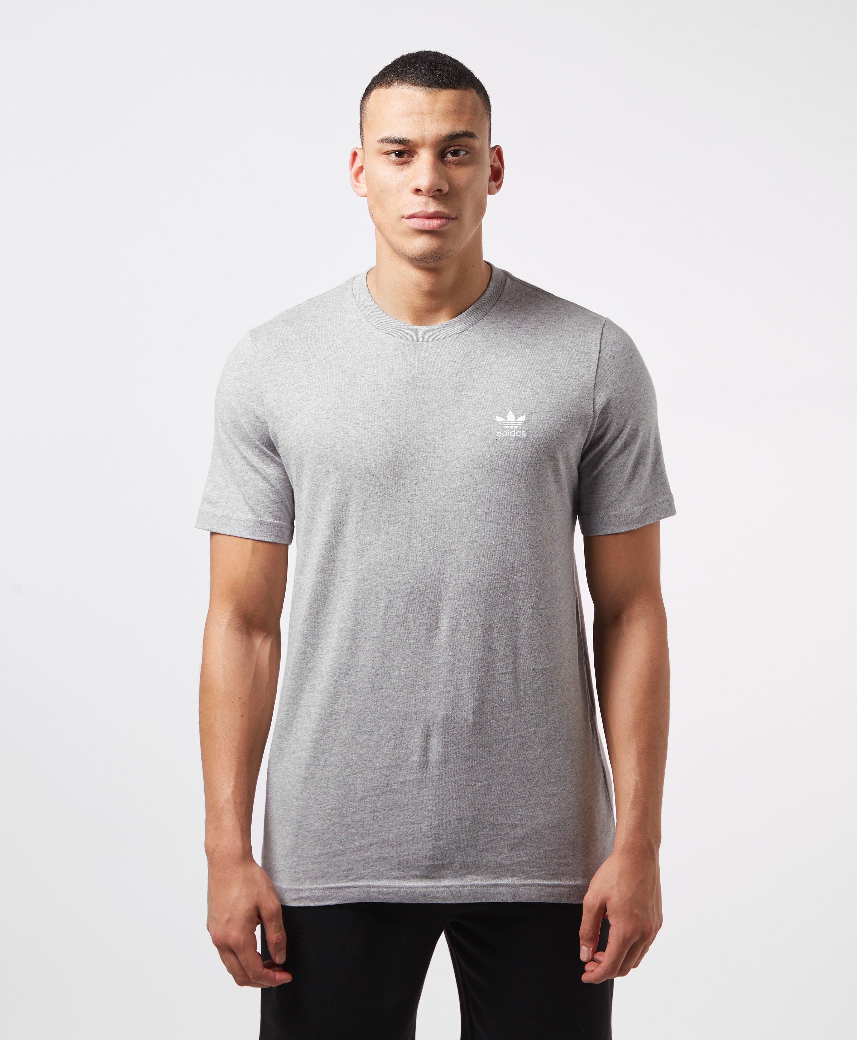 adidas trefoil t shirt grey