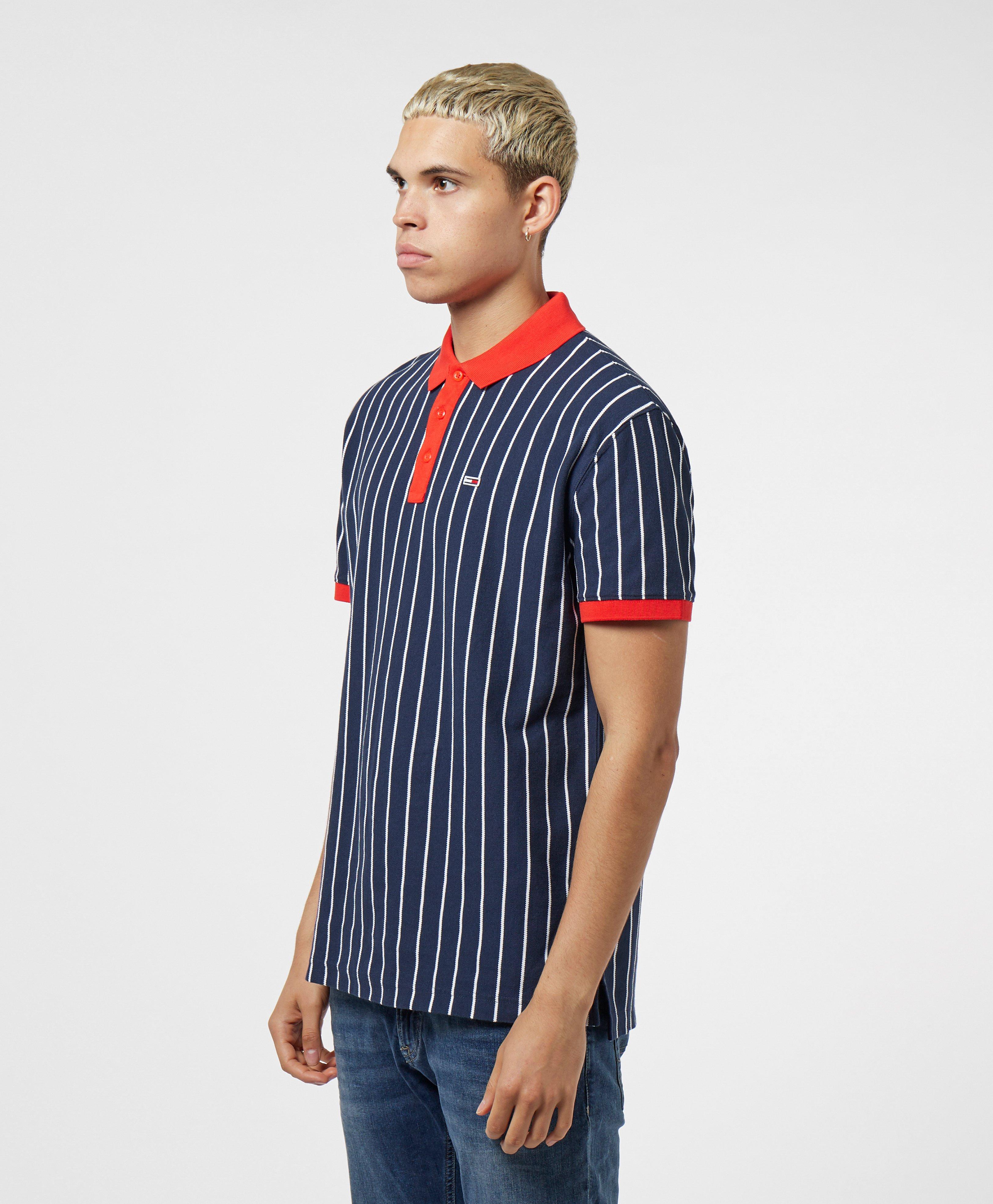 retro stripe polo