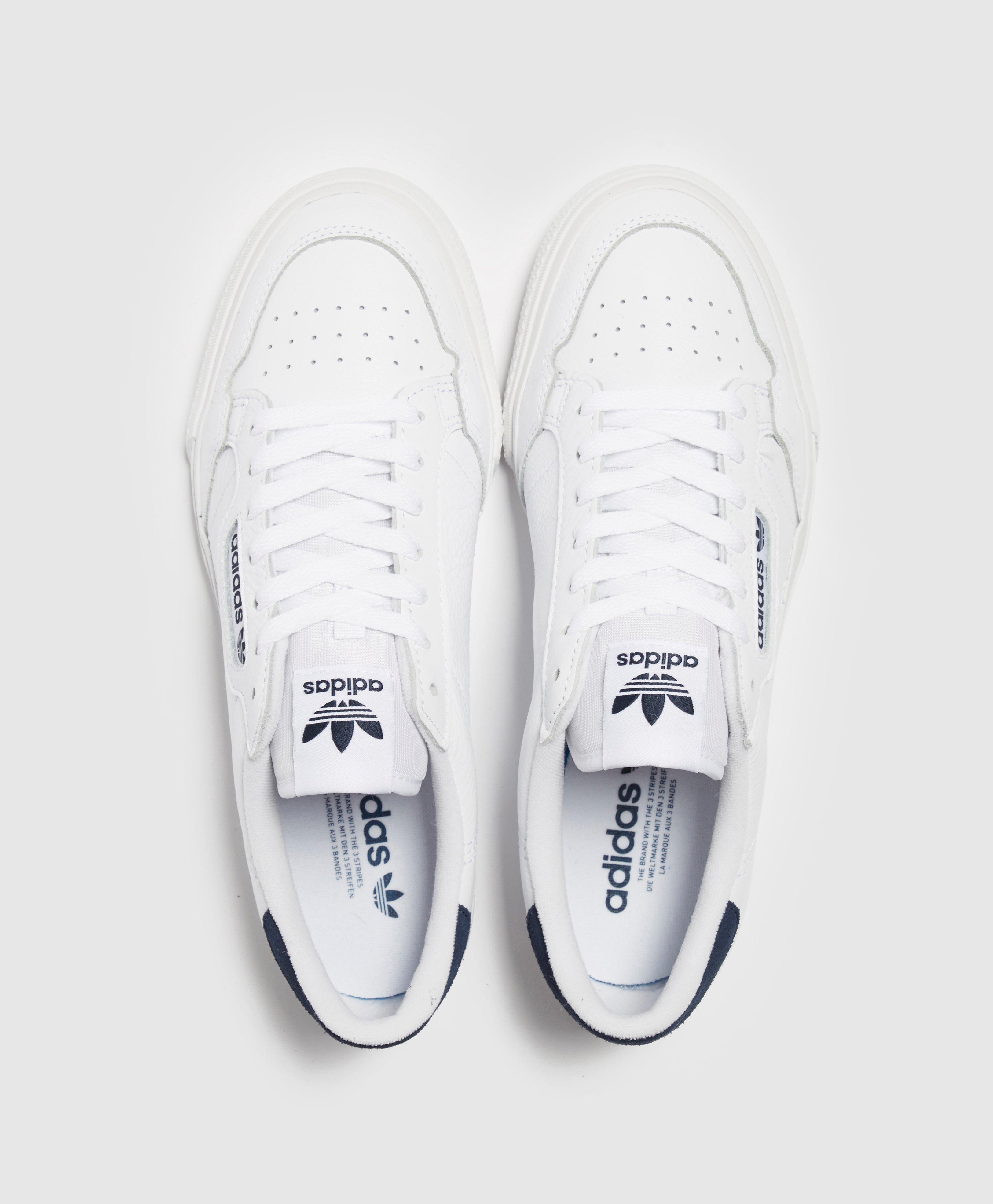 adidas original continental 80 vulc sneakers in off white leather