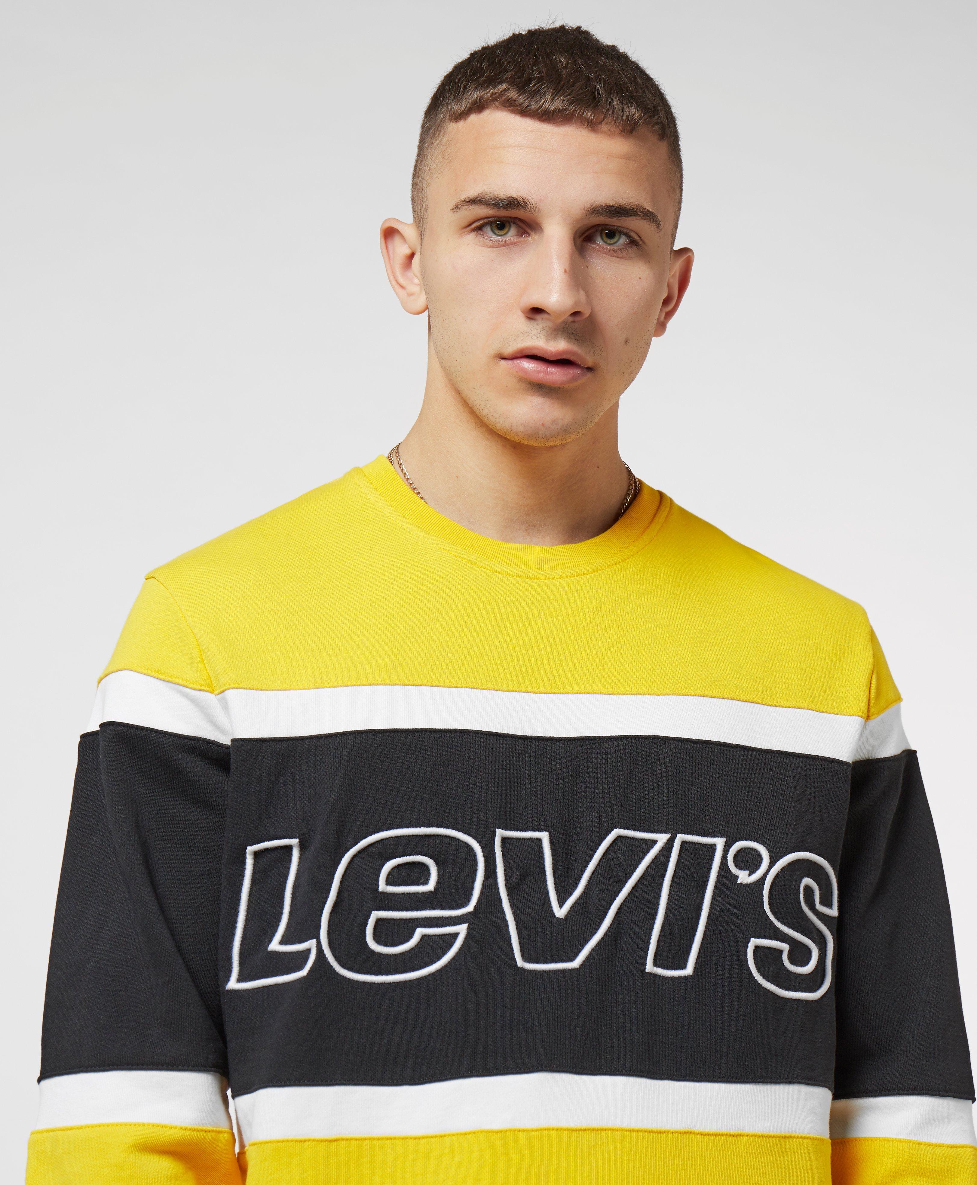 levi's colour block sweatshirt