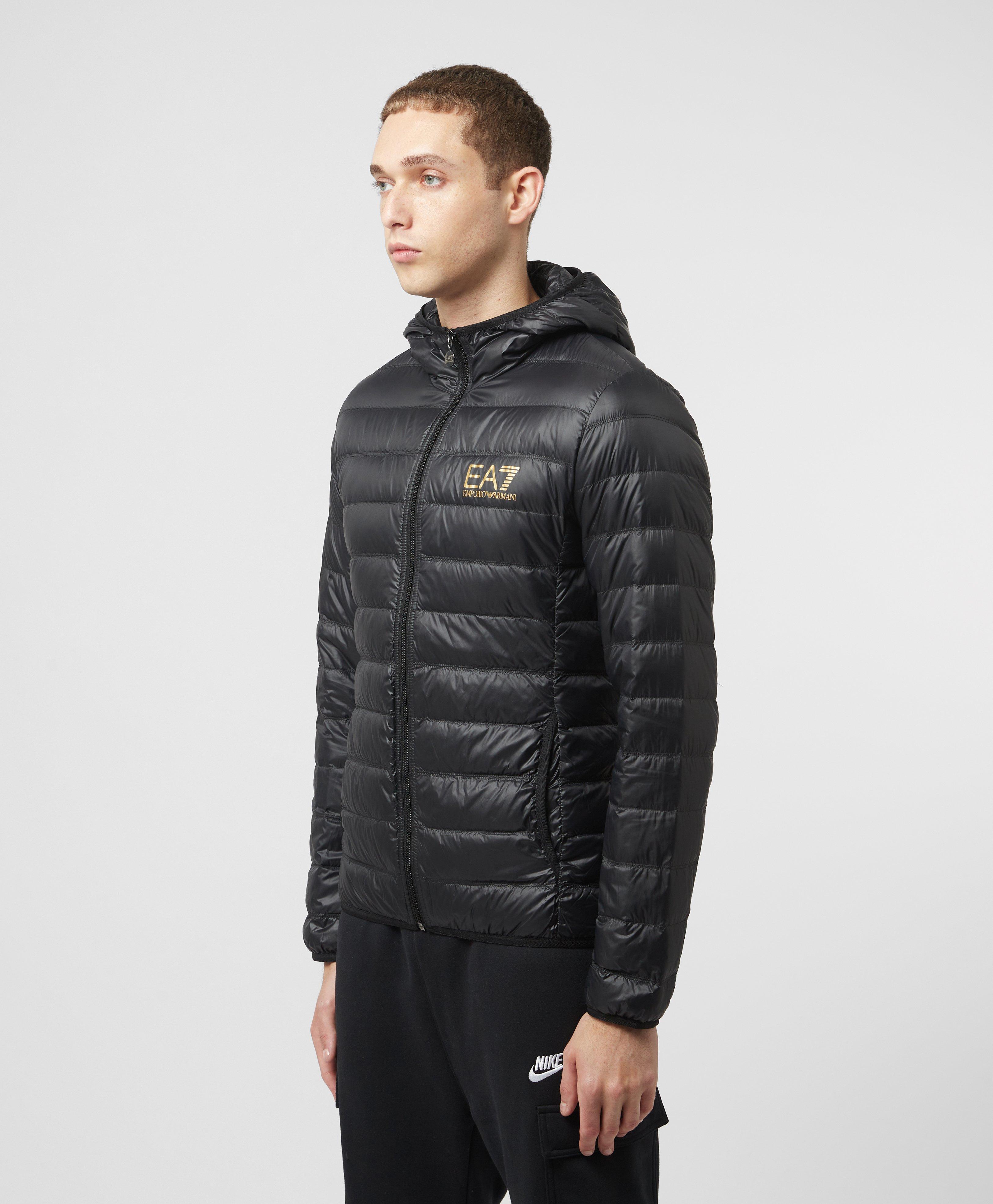 ea7 bubble jacket black