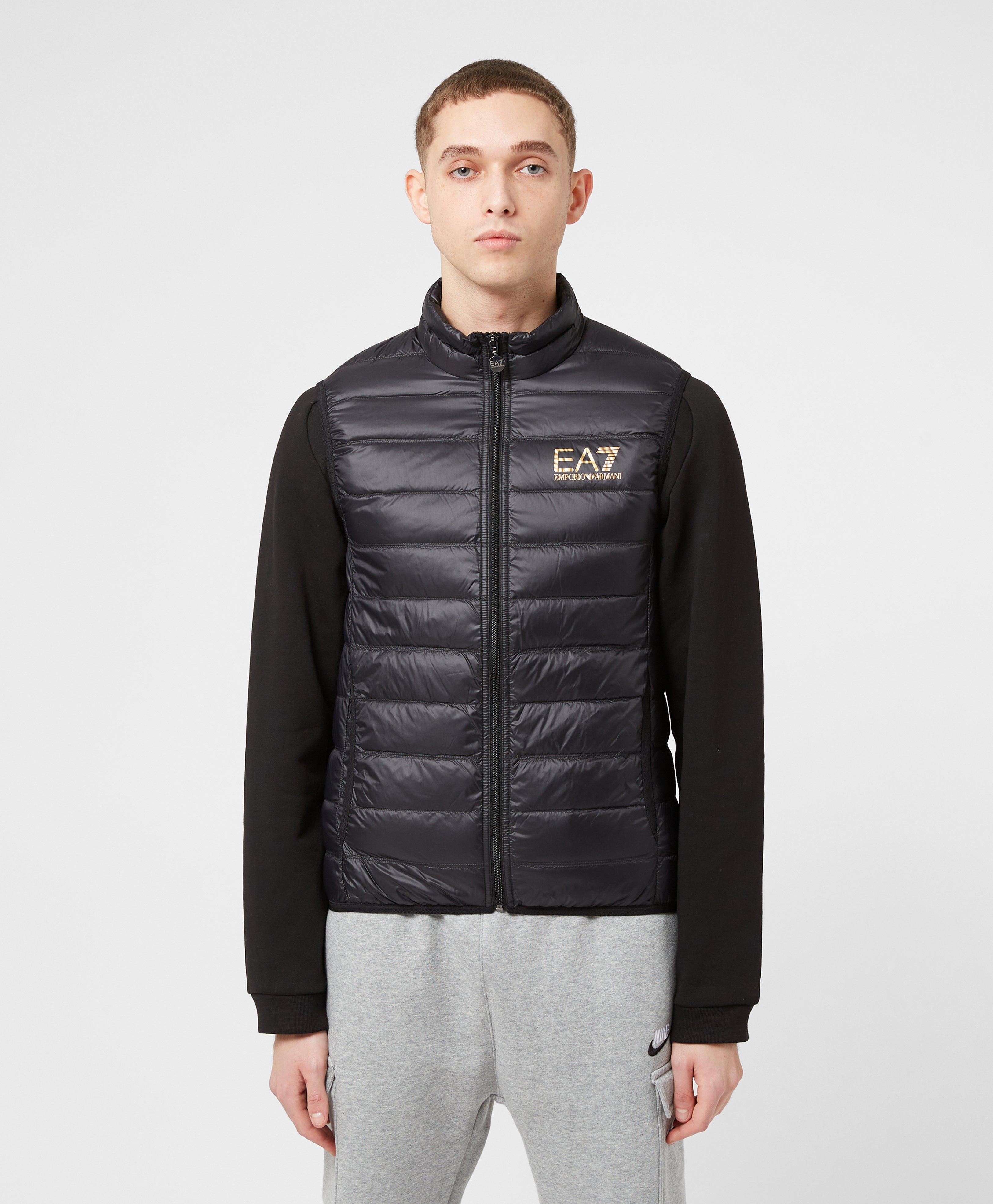 ea7 core hooded padded gilet