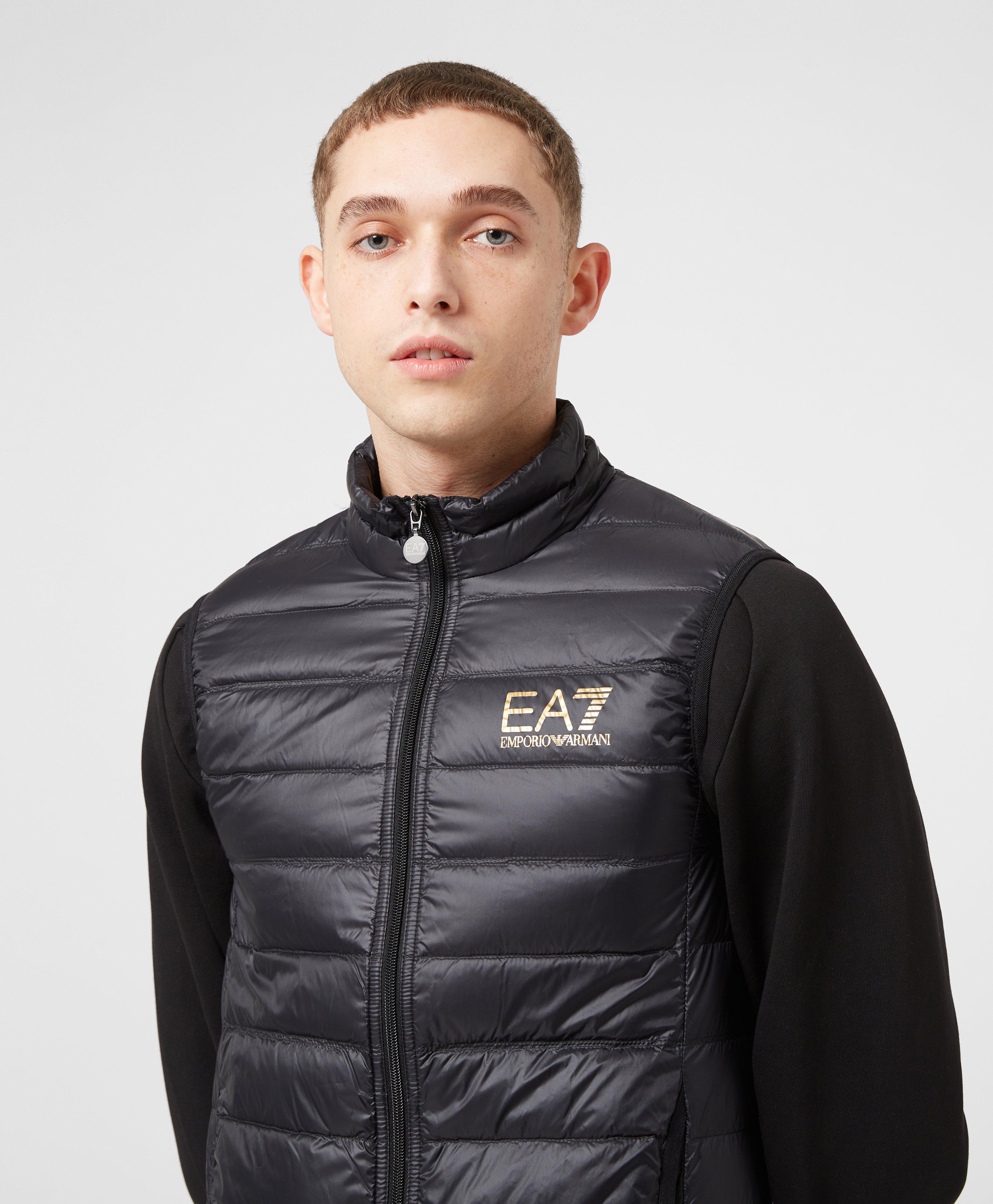 ea7 core hooded padded gilet