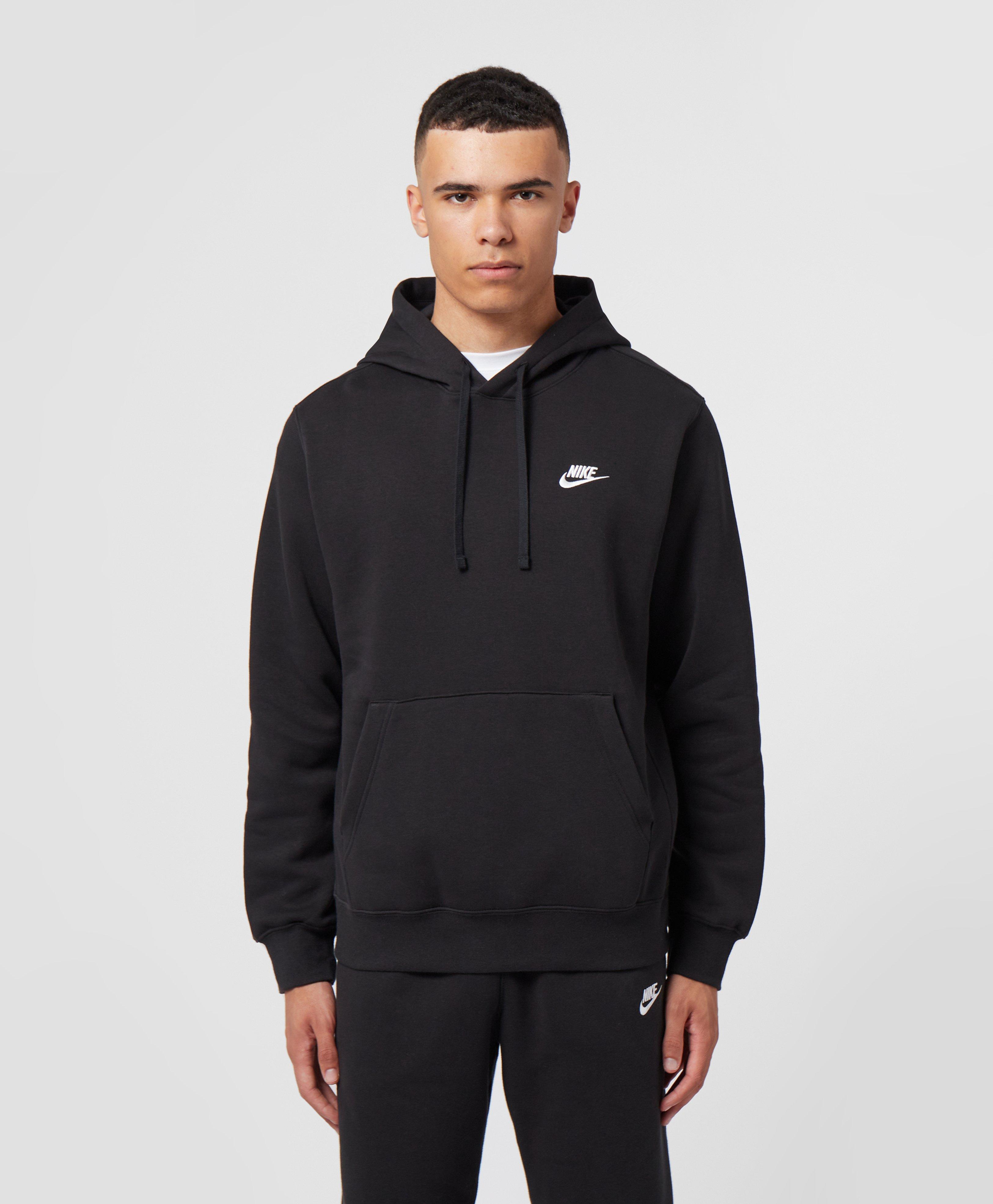 nike black overhead hoodie