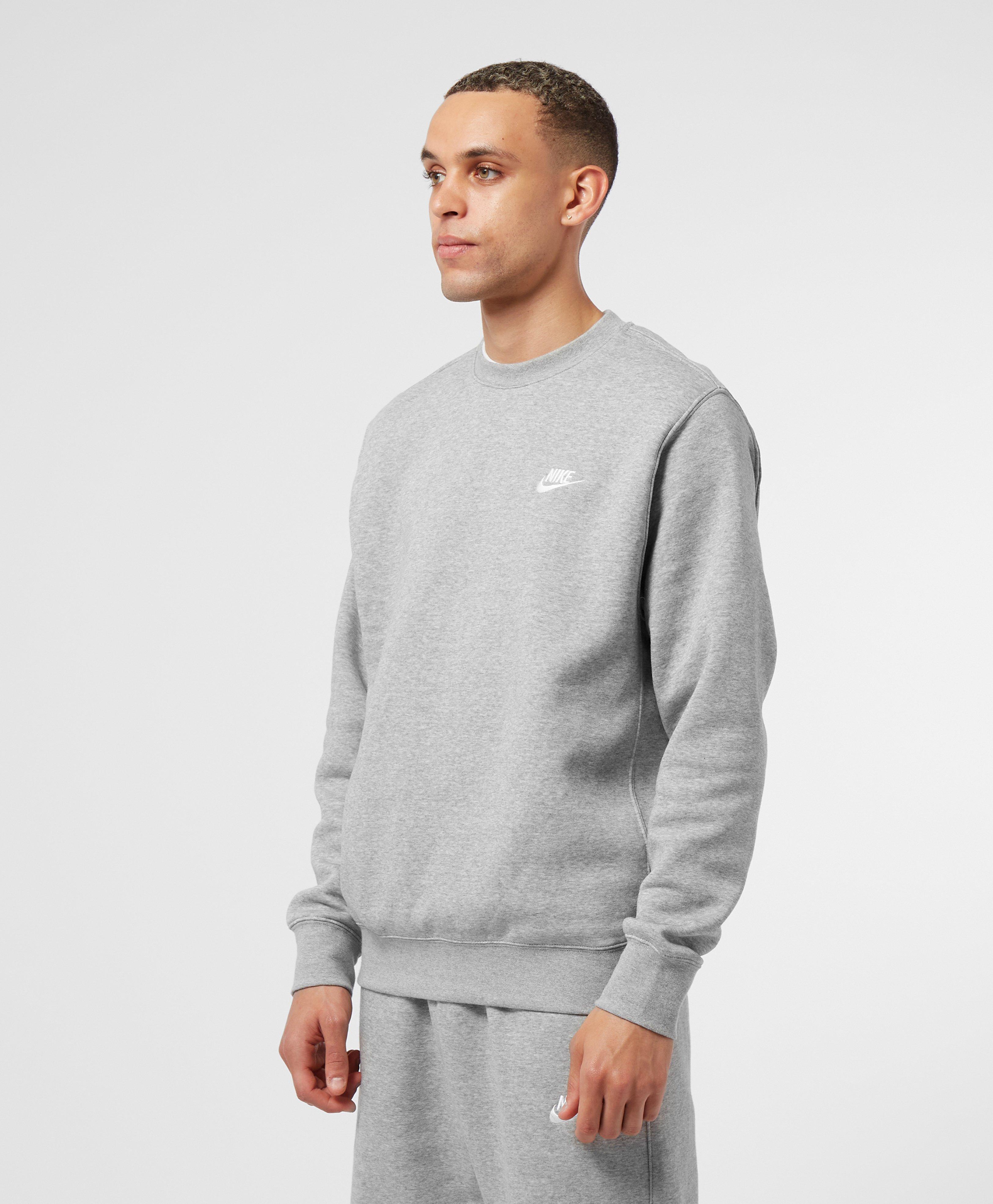 nike foundation crew sweatshirt grey