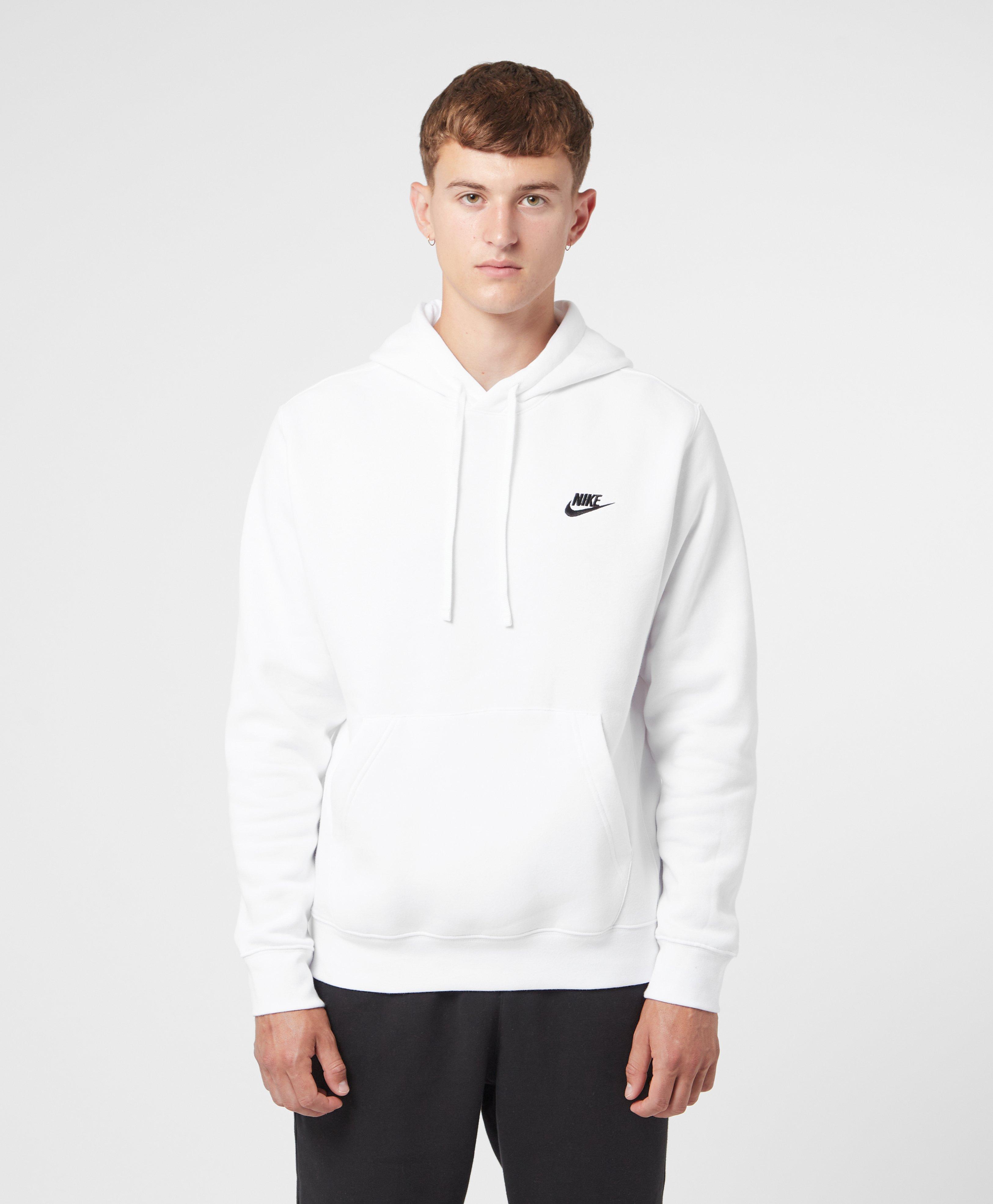 nike white overhead hoodie