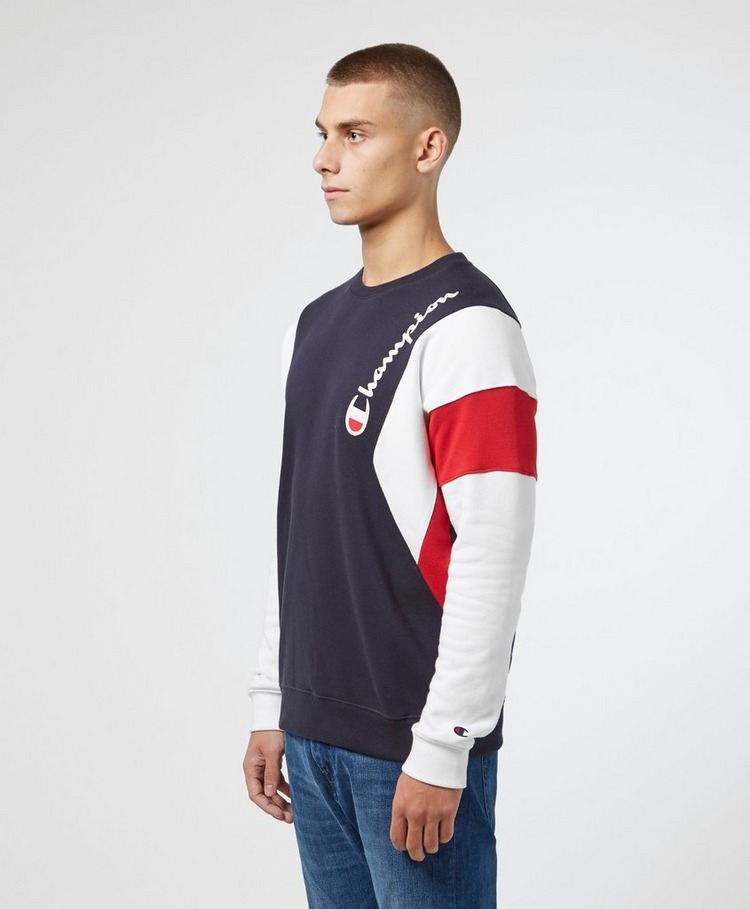 Champion Rochester 90s Colour Block Sweatshirt | scotts Menswear