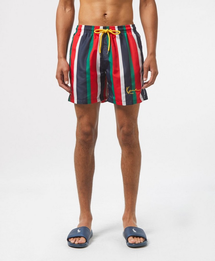 karl kani pinstripe shorts