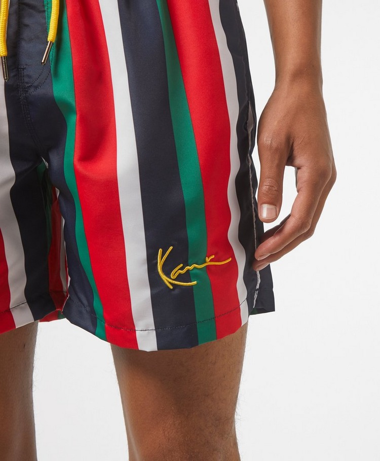 karl kani pinstripe shorts