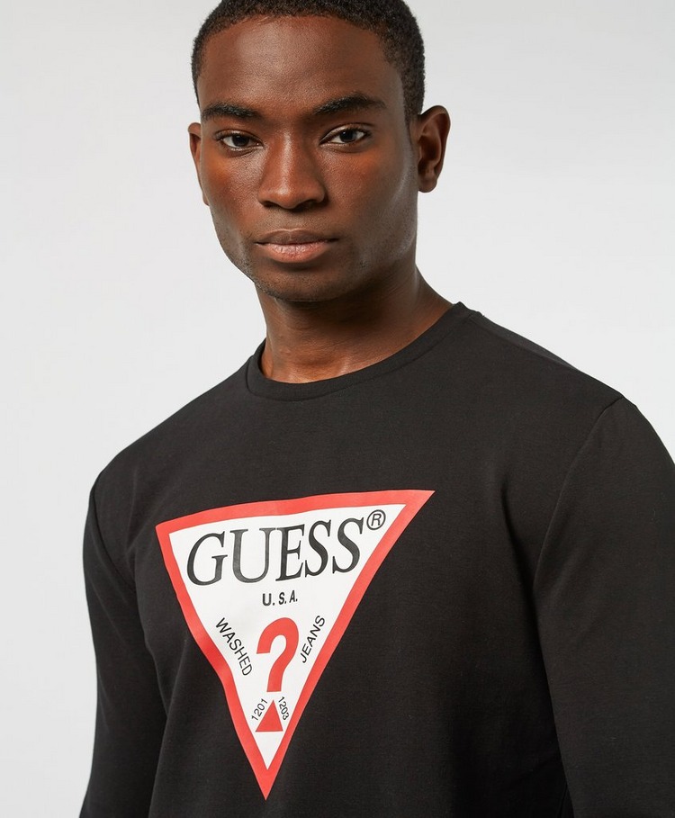 guess high build triangle overhead hoodie