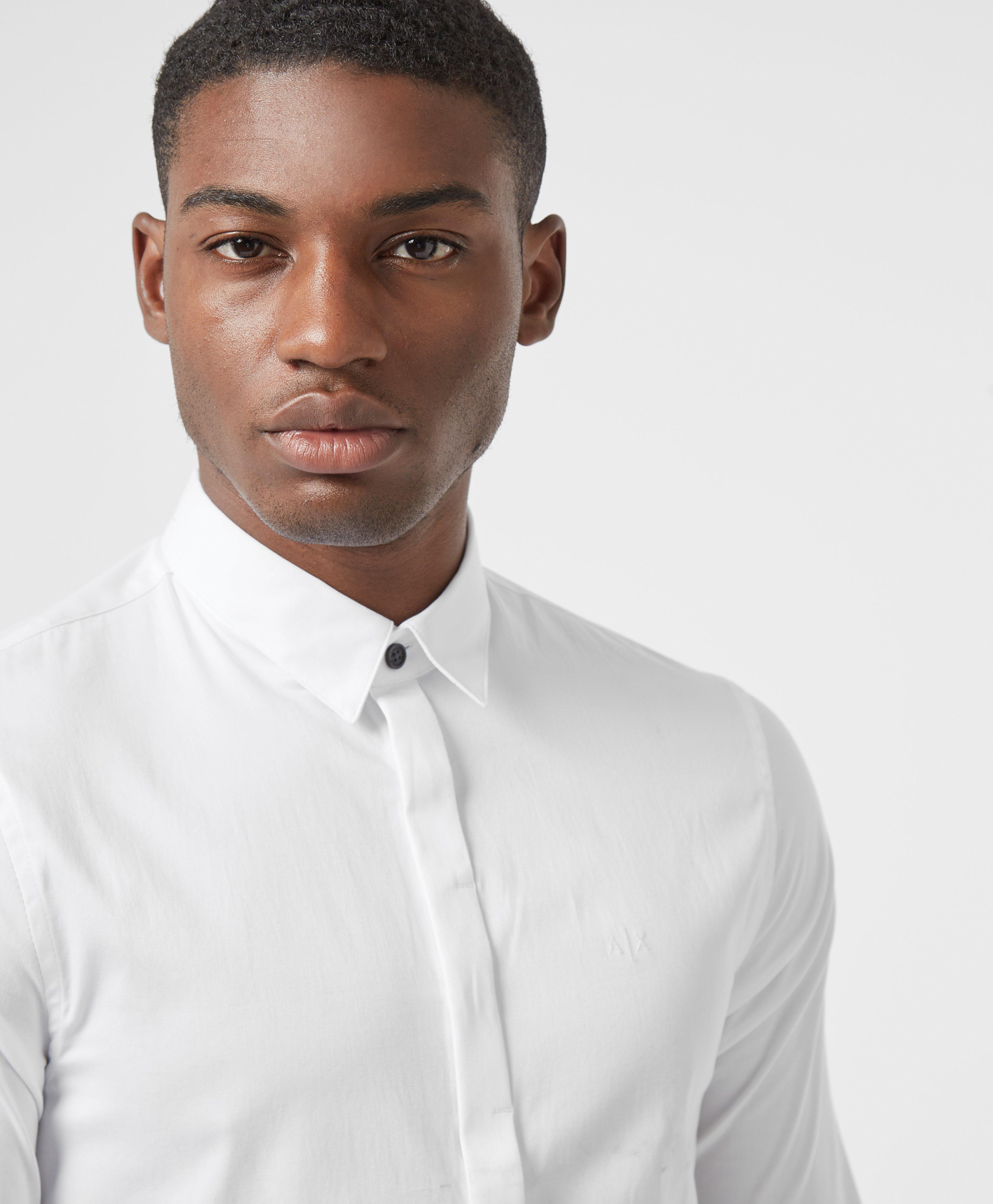 armani exchange button up