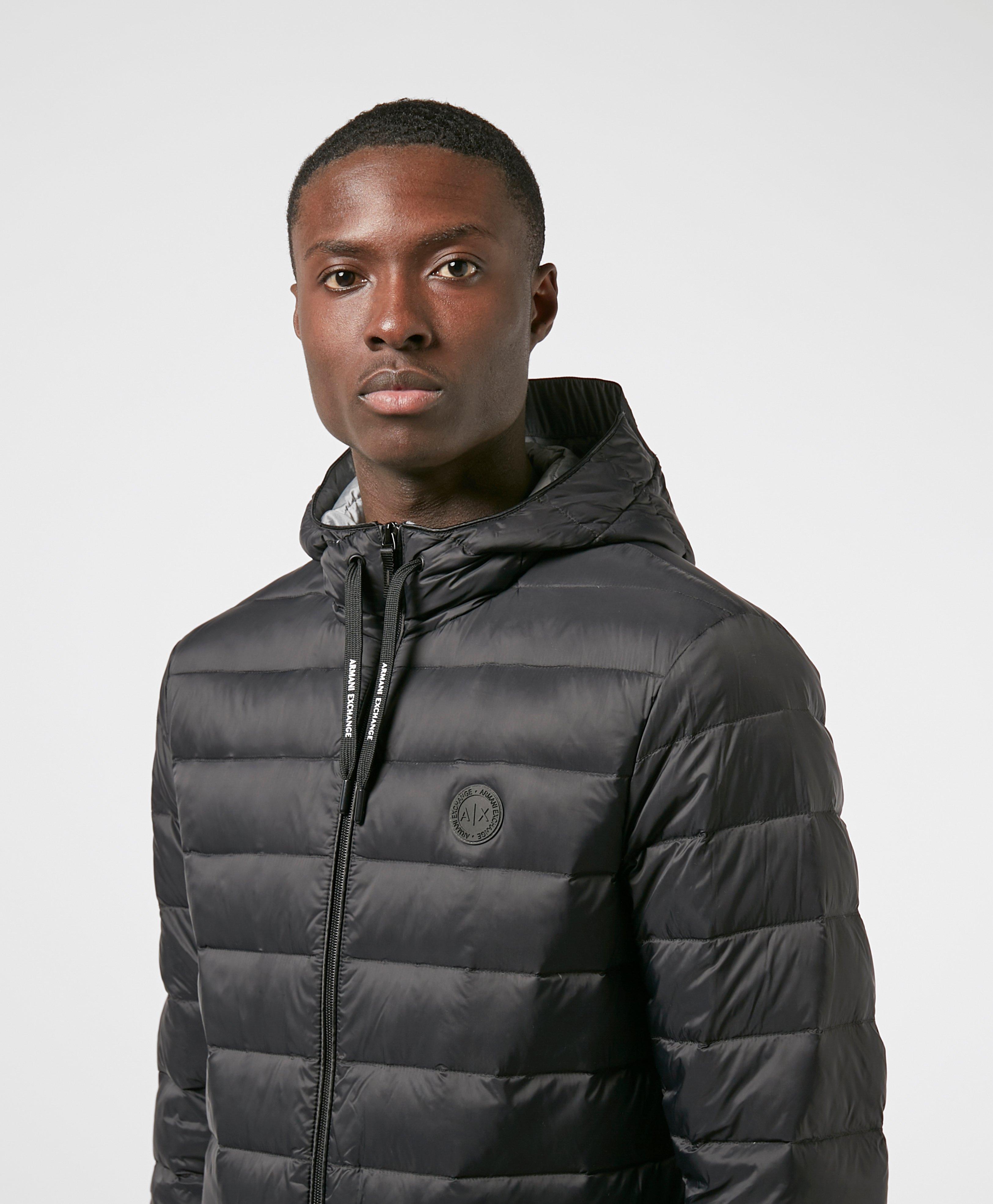 armani exchange lightweight down jacket
