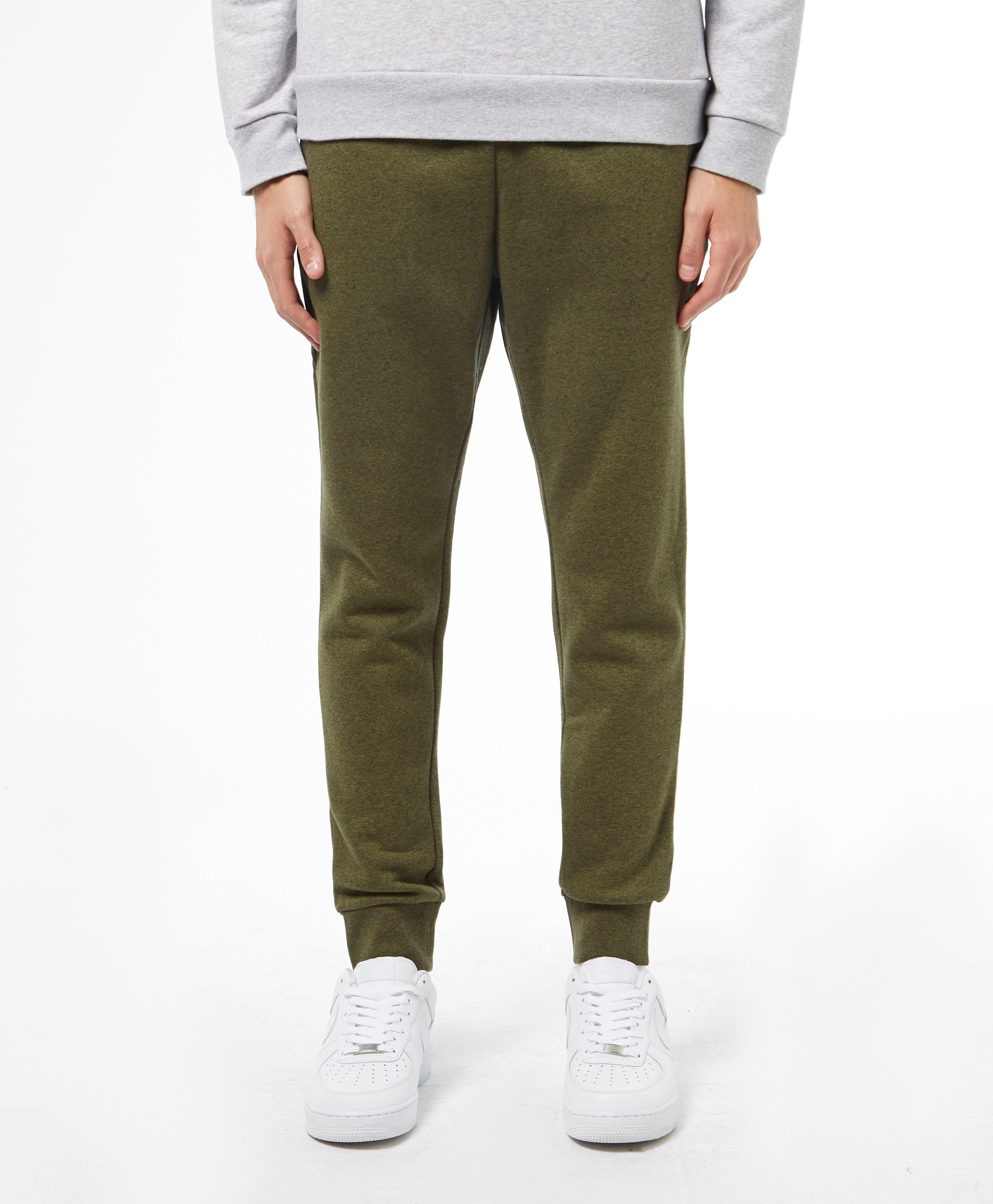 lacoste slim cuffed fleece pants