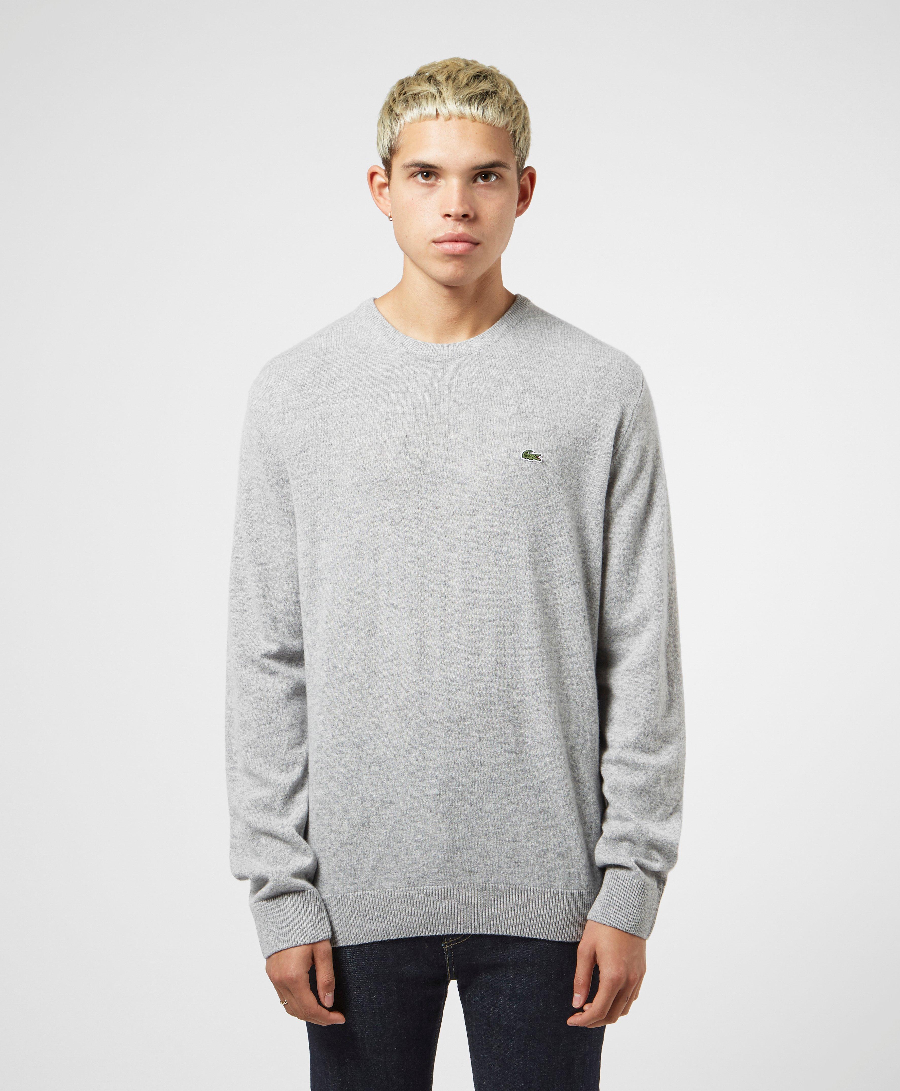 lacoste jumper grey