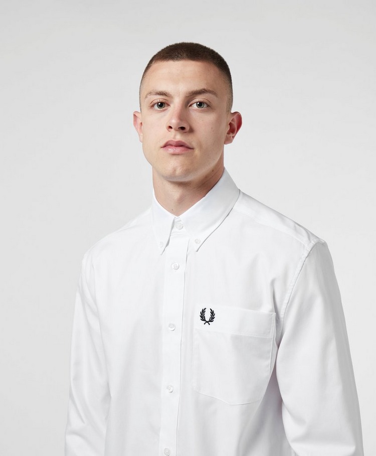 fred perry oxford shirt white