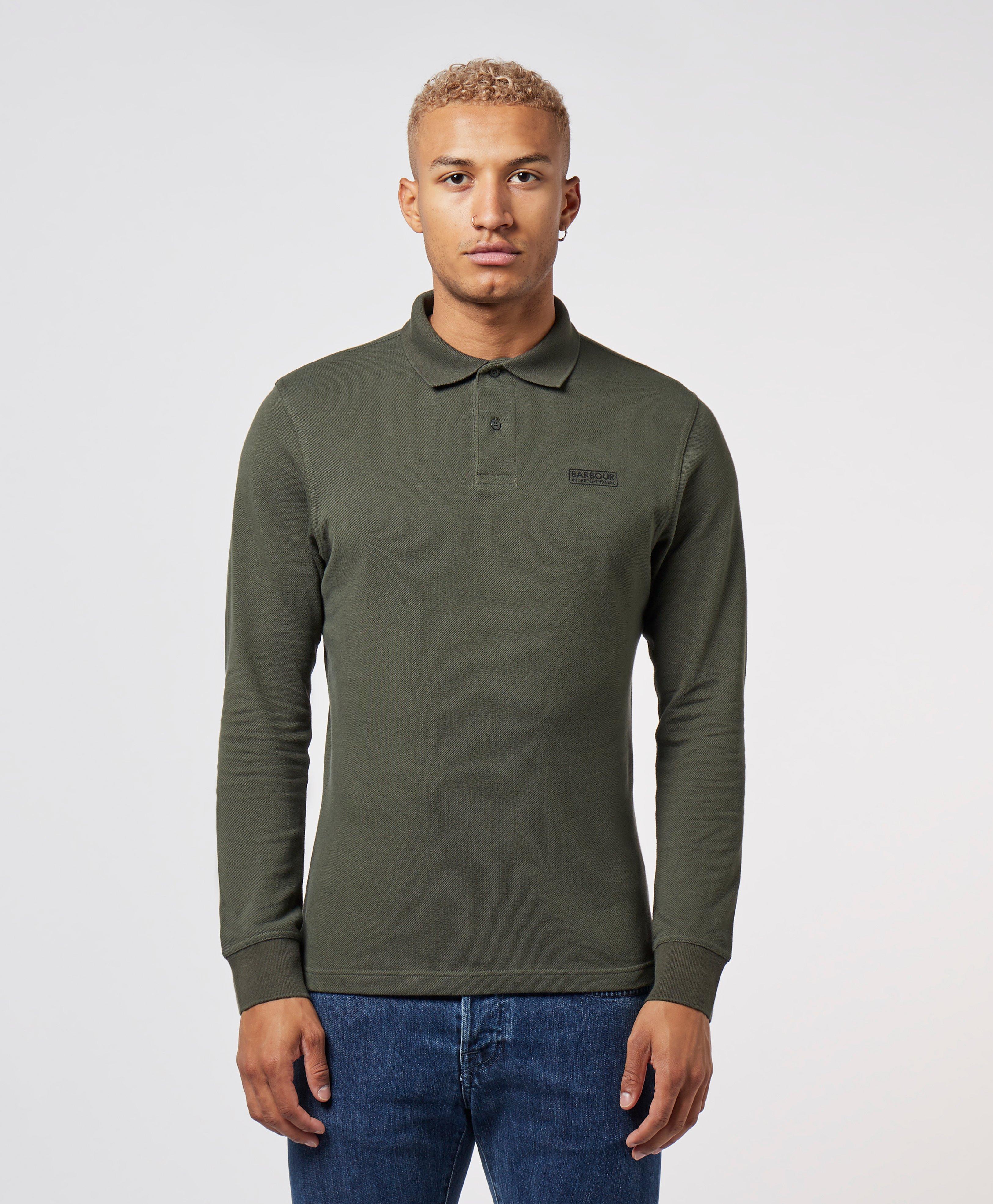 long sleeve barbour polo